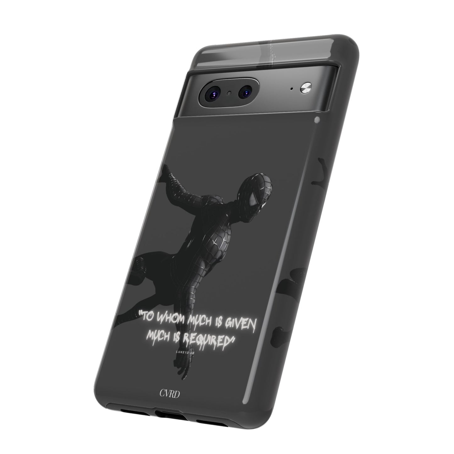 "Responsibility" - Black Phone Case (Luke 12:48)
