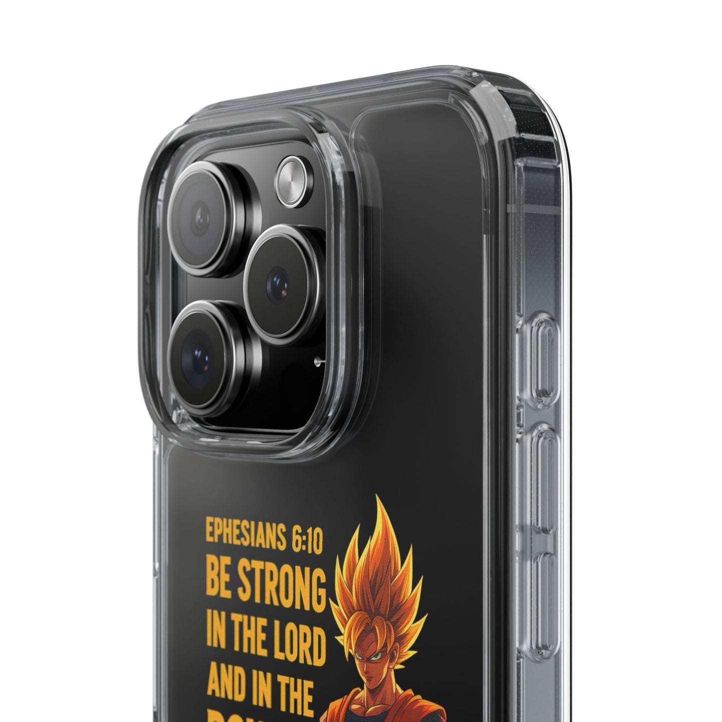 "Pure Strength" – Transparent Phone Case (Ephesian 6:10)