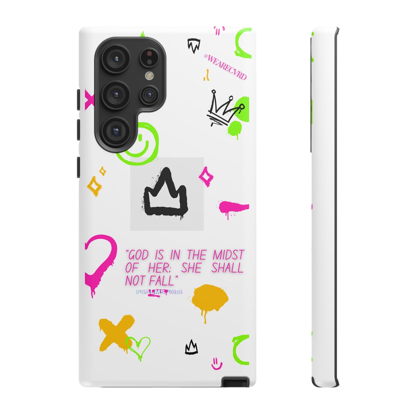 "Girl Power" - White Phone Case (Psalms 46:5)