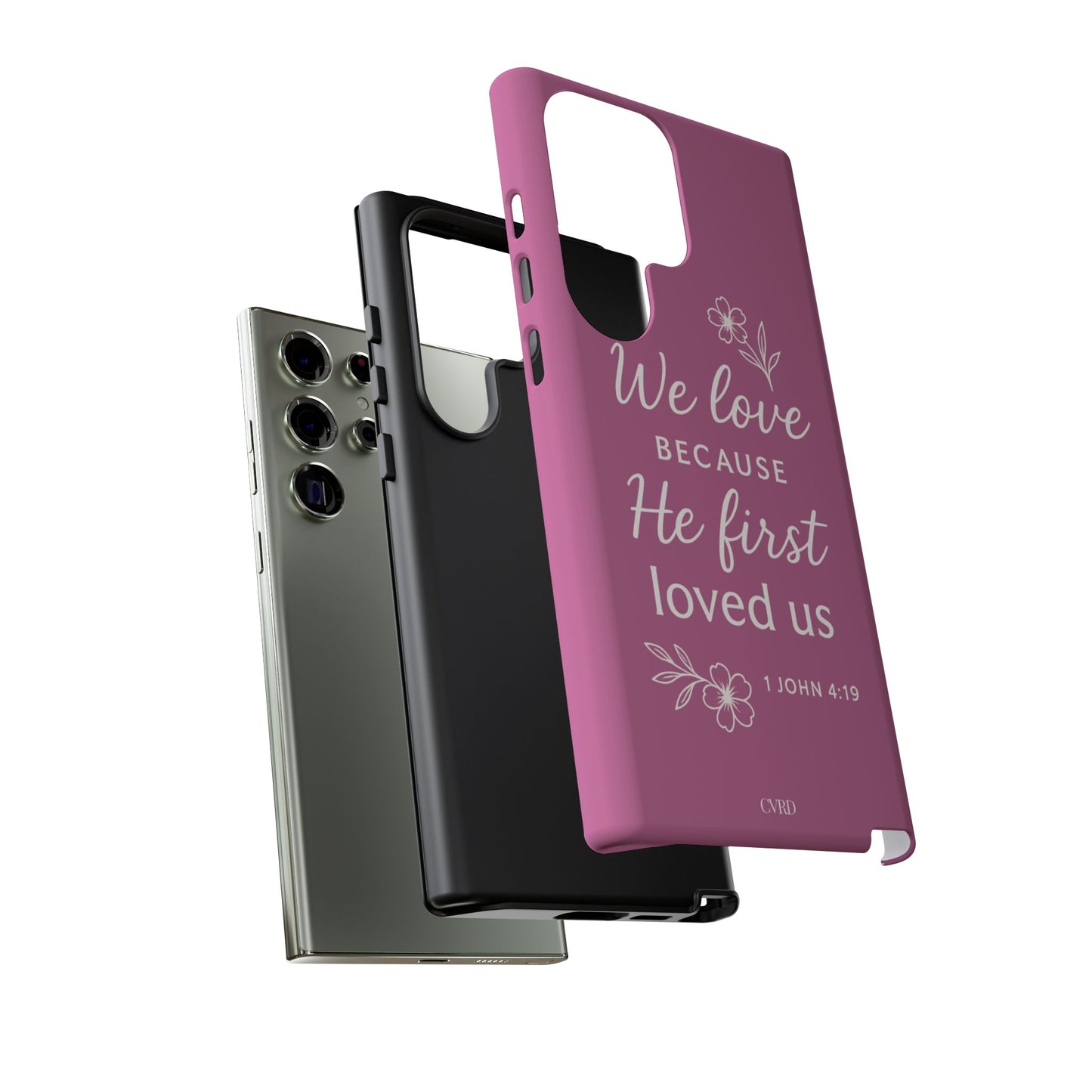 "First Love" - Pink Phone Case (1 John 4:19)