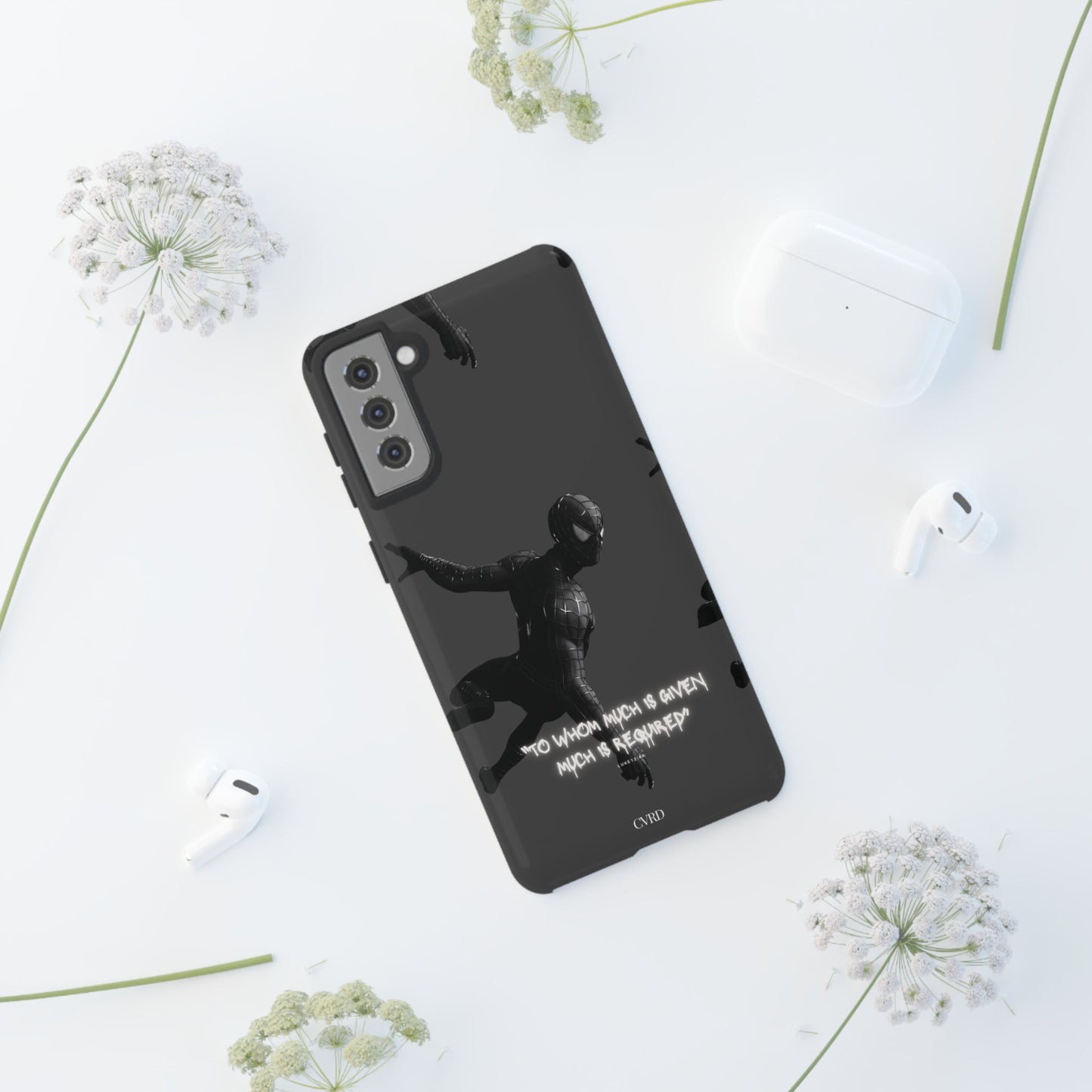 "Responsibility" - Black Phone Case (Luke 12:48)