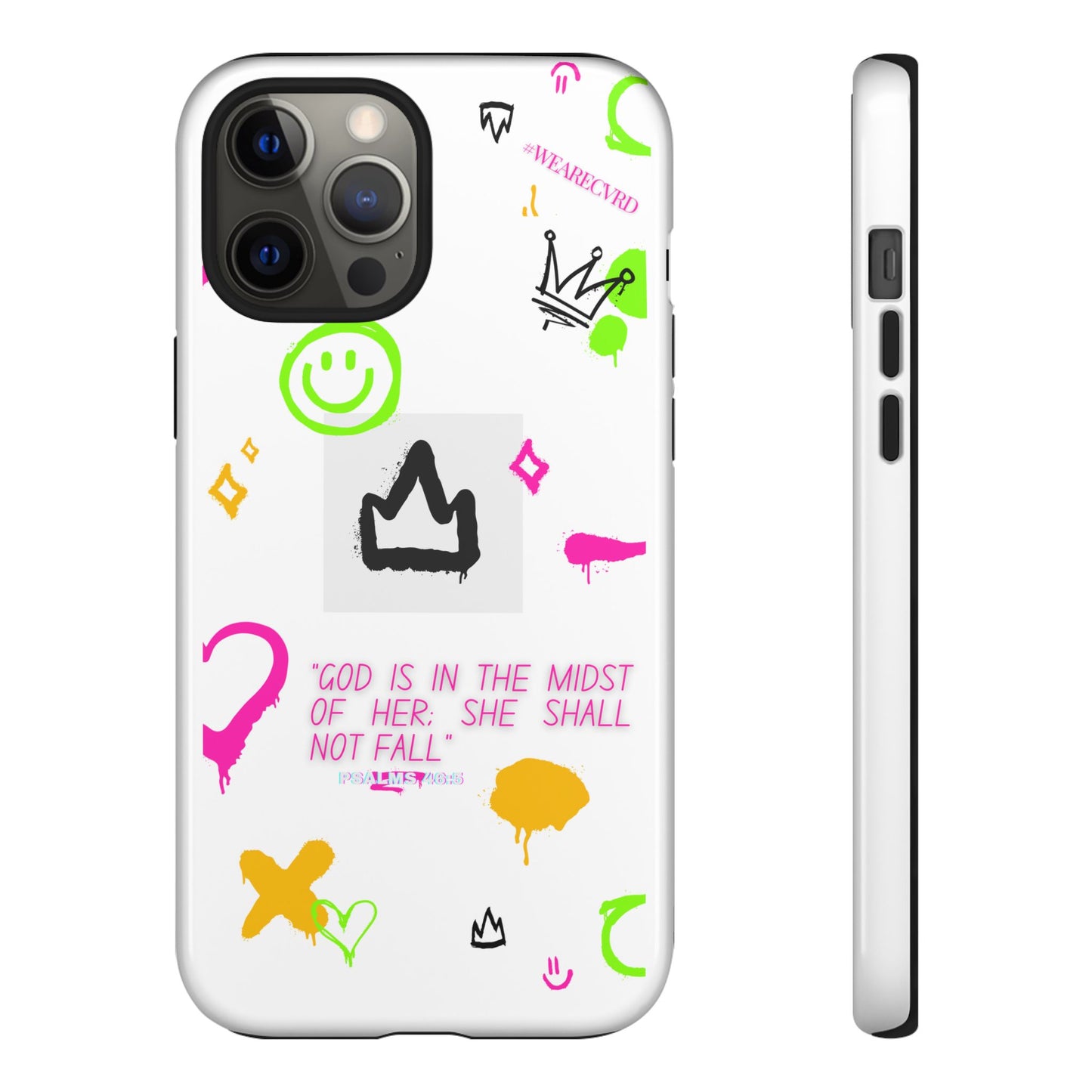 "Girl Power" - White Phone Case (Psalms 46:5)