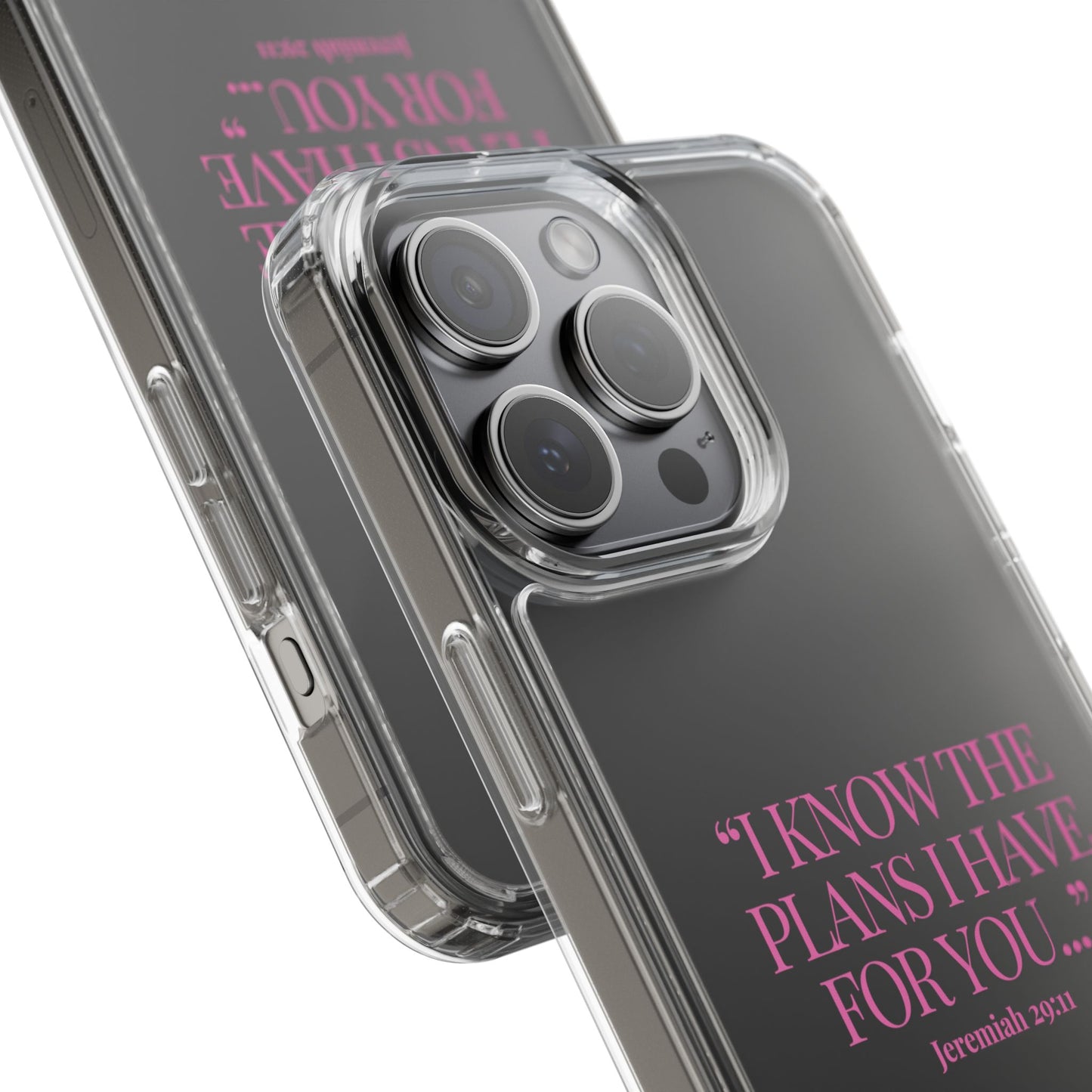 "Trust Gods Plan" – Transparent Phone Case (Jeremiah 29:11)