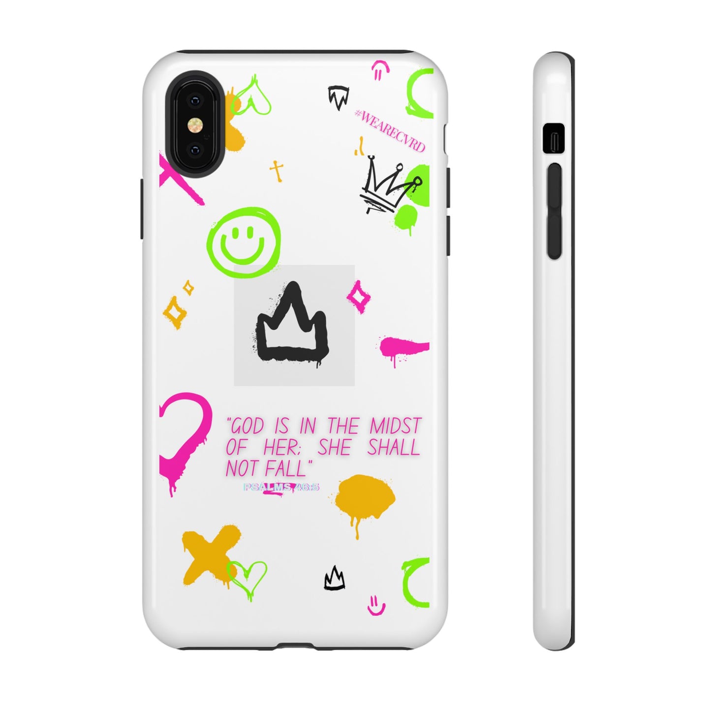 "Girl Power" - White Phone Case (Psalms 46:5)