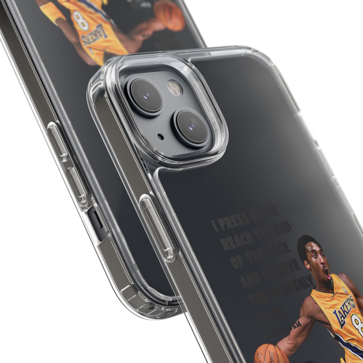 "Angel" – Transparent Phone Case (Philippians 3:14)