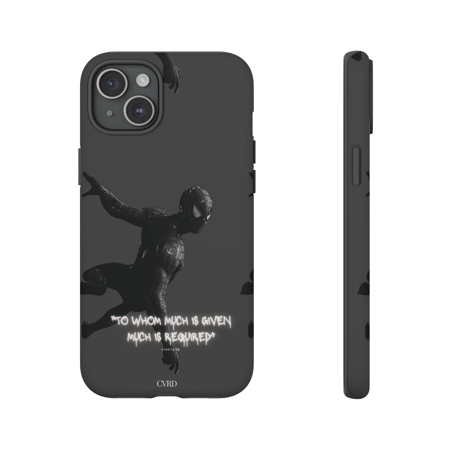 "Responsibility" - Black Phone Case (Luke 12:48)