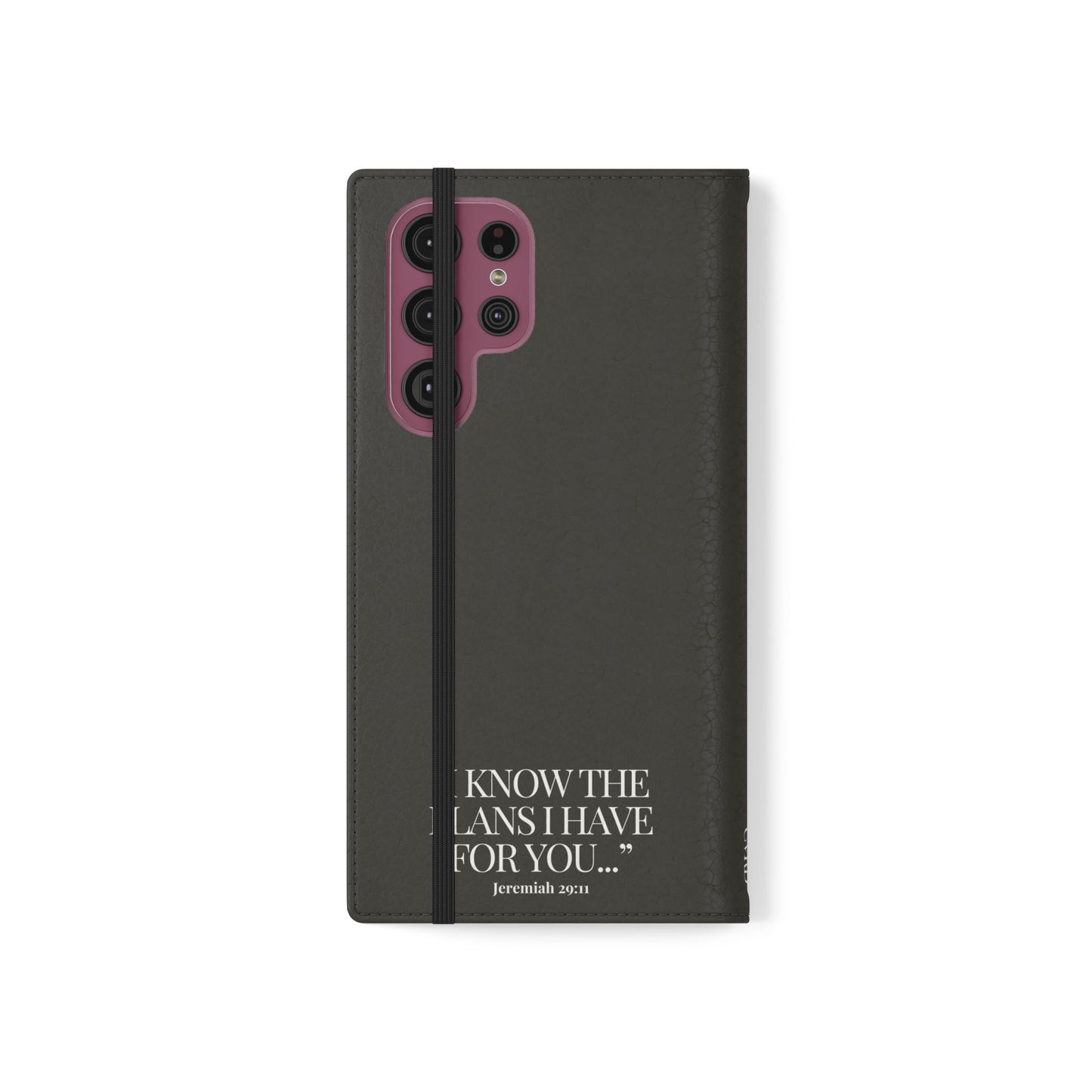 "God's Plan" - Black Phone Case (Jeremiah 29:11)