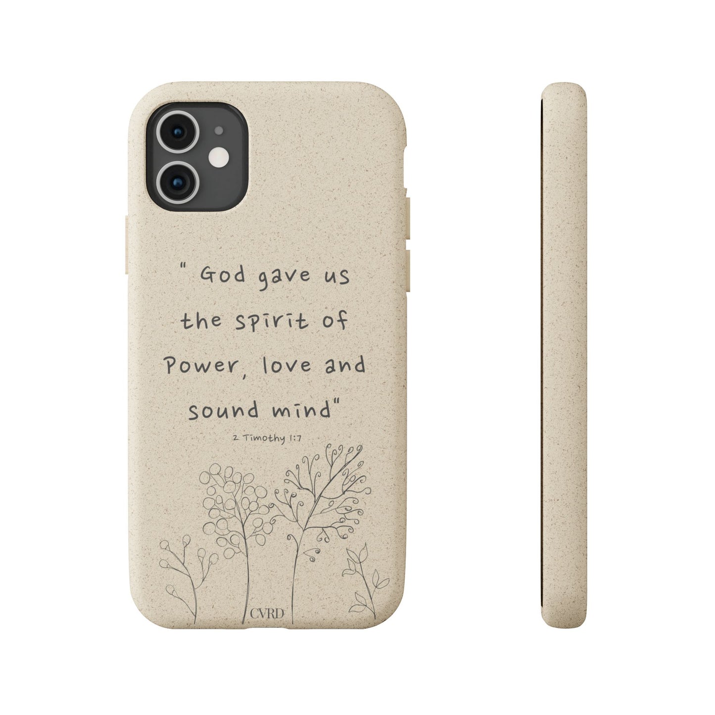 "Faith Over Fear" - Biodegradable Phone Case (2 Timothy 1:7)
