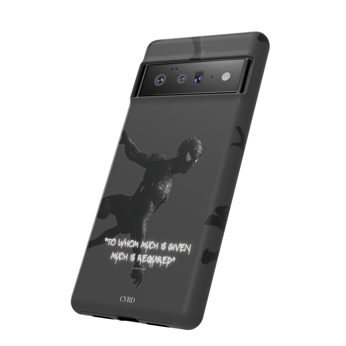 "Responsibility" - Black Phone Case (Luke 12:48)