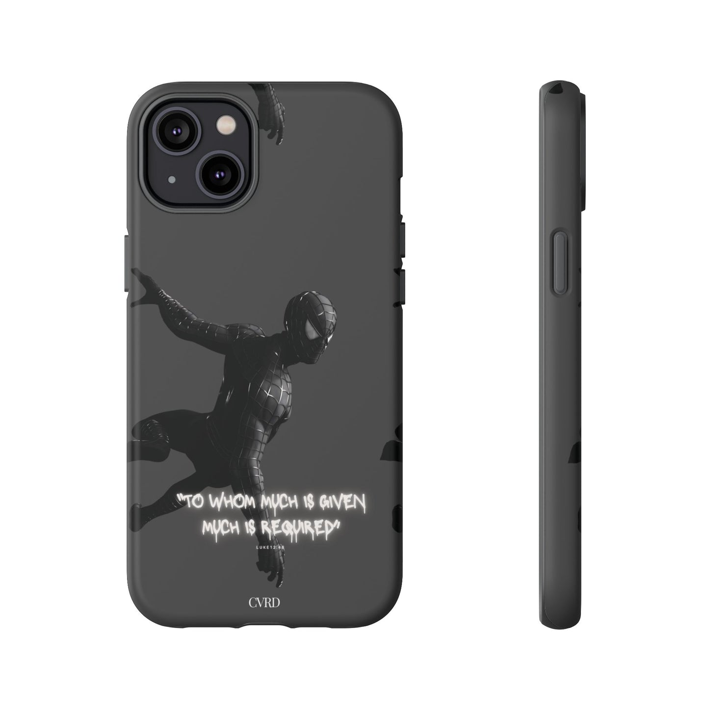 "Responsibility" - Black Phone Case (Luke 12:48)
