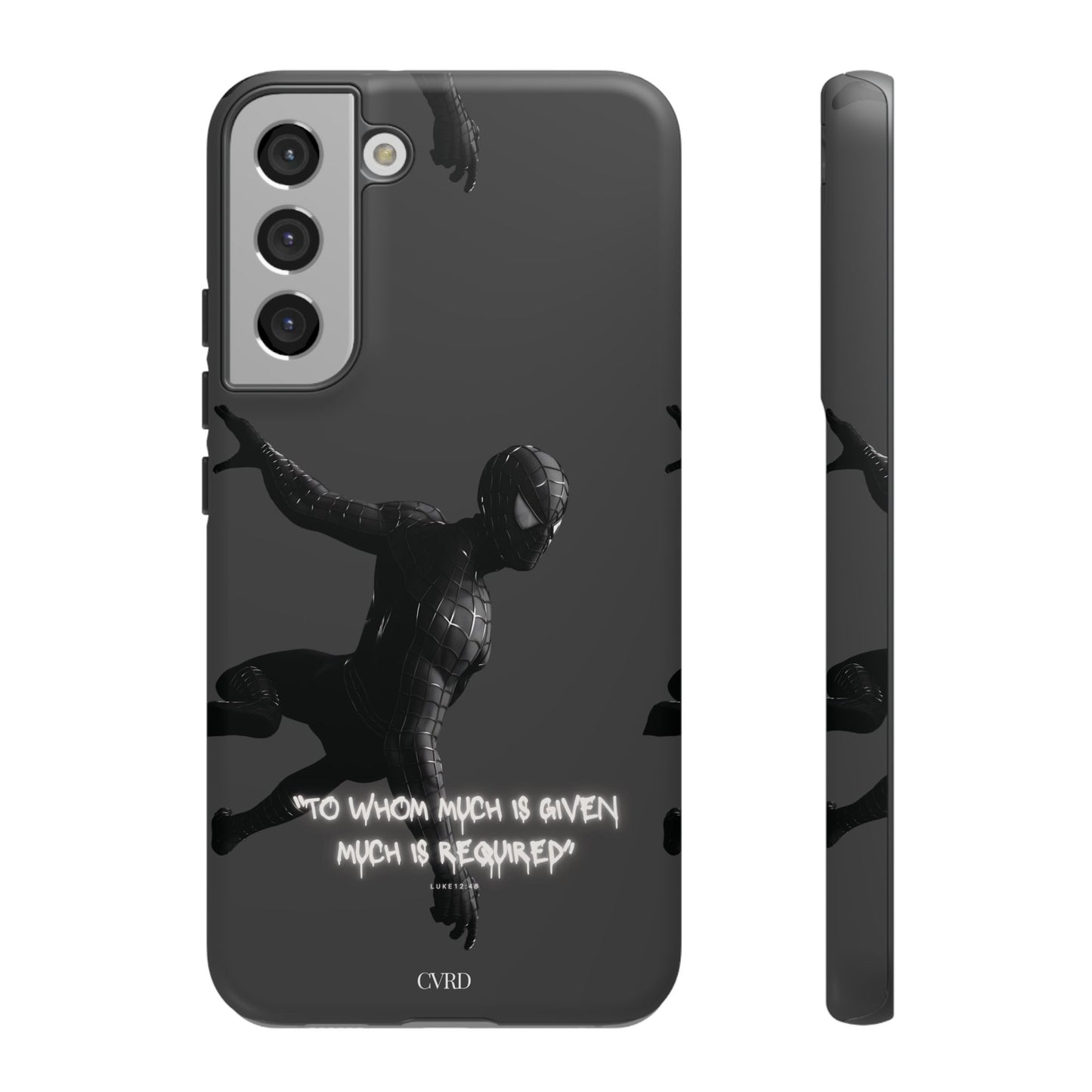 "Responsibility" - Black Phone Case (Luke 12:48)