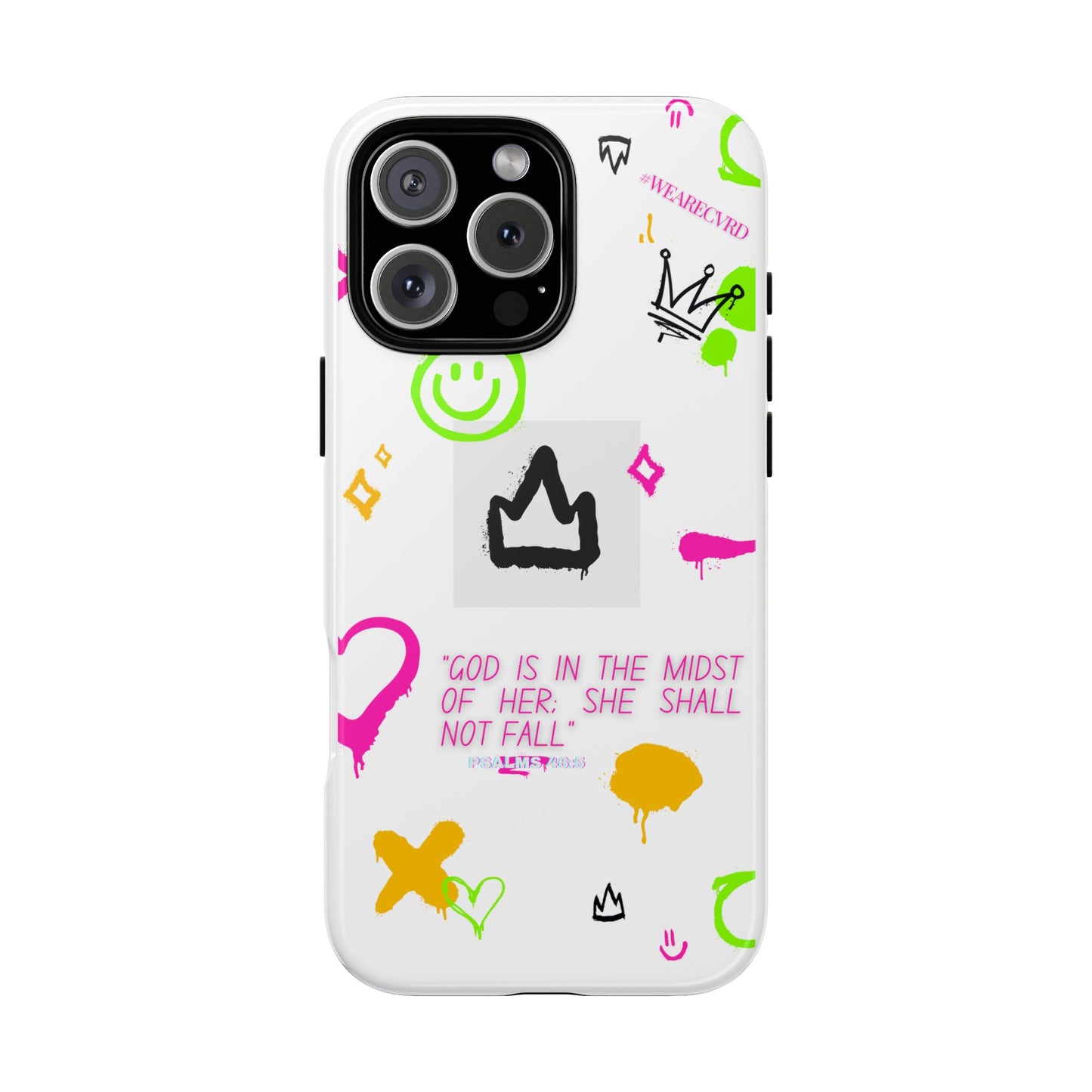 "Girl Power" - White Phone Case (Psalms 46:5)