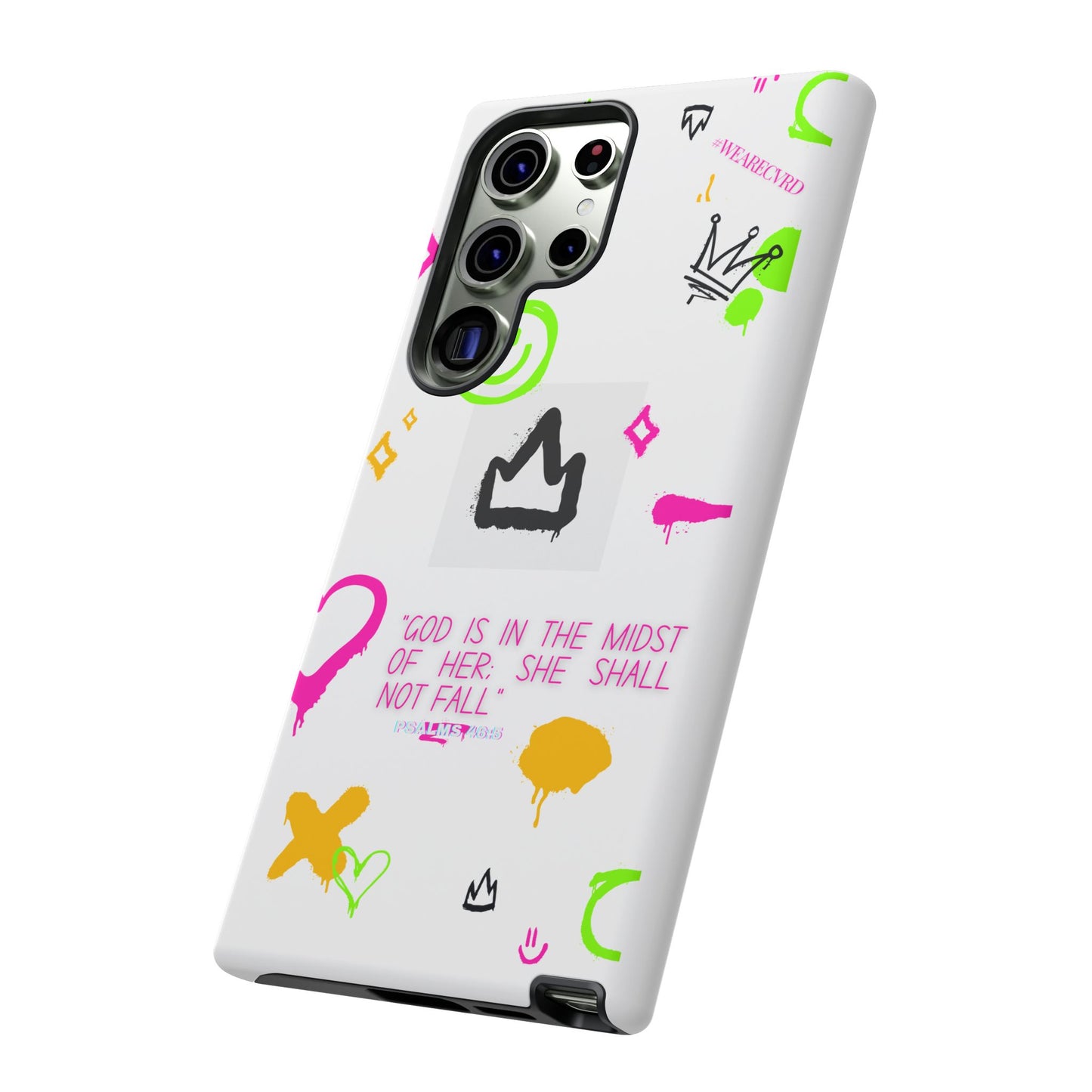 "Girl Power" - White Phone Case (Psalms 46:5)