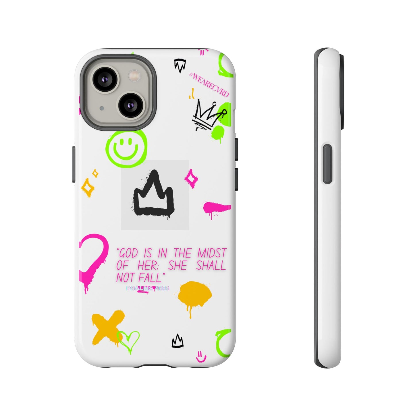 "Girl Power" - White Phone Case (Psalms 46:5)