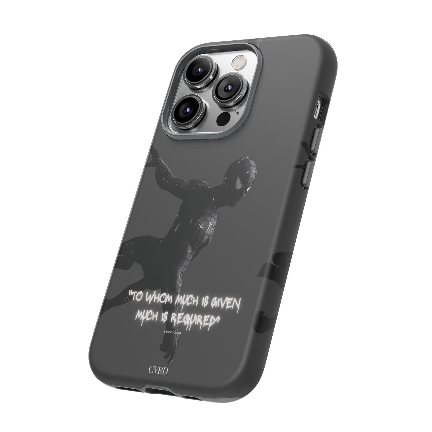 "Responsibility" - Black Phone Case (Luke 12:48)