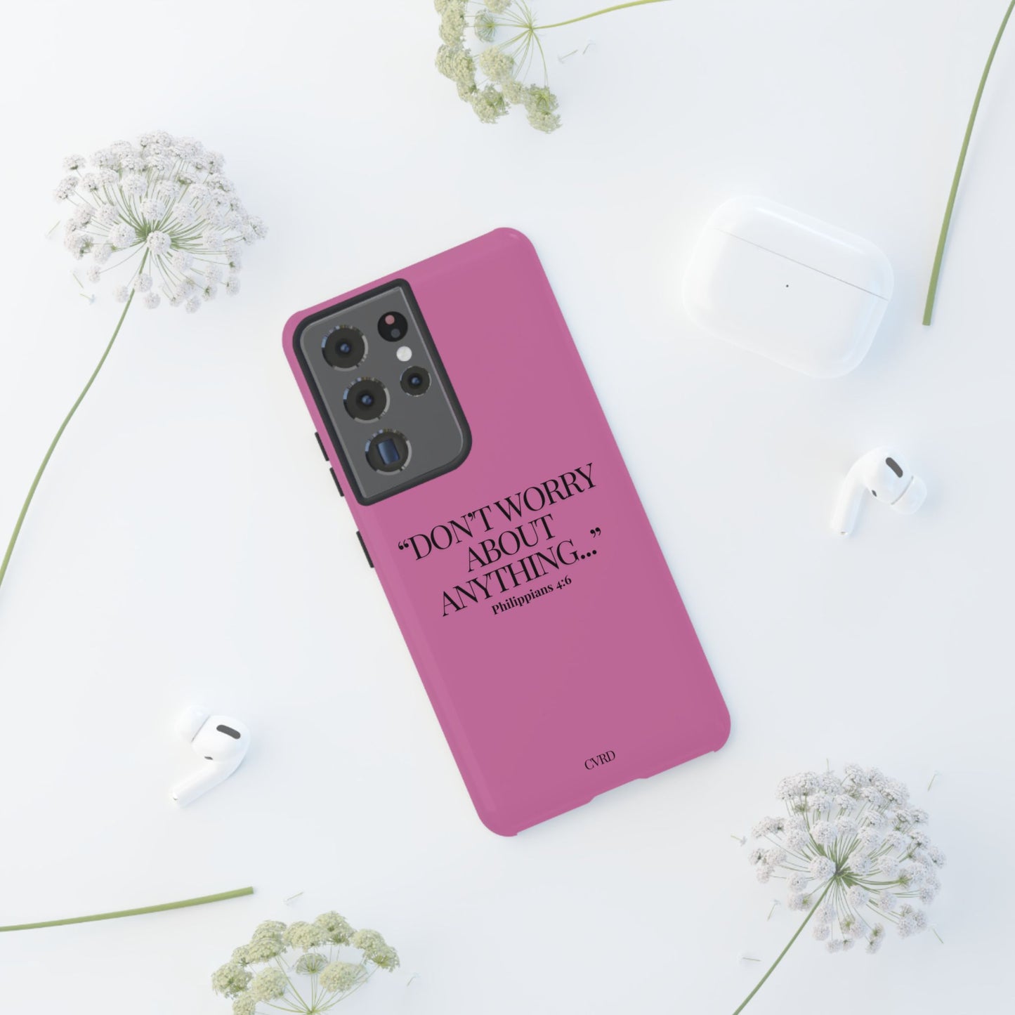 Pretty in Pink Phone Case (Philippians 4:6)
