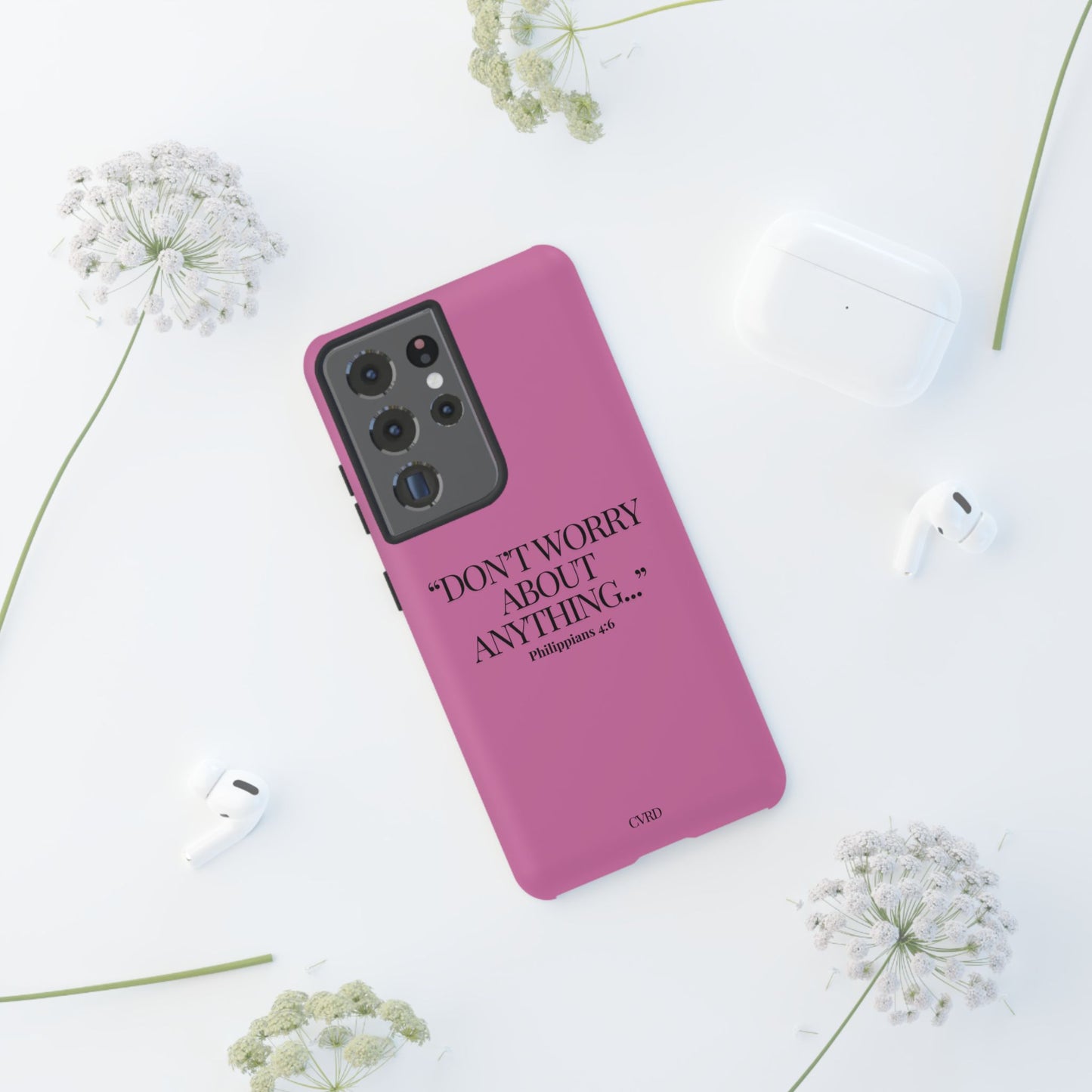 Pretty in Pink Phone Case (Philippians 4:6)
