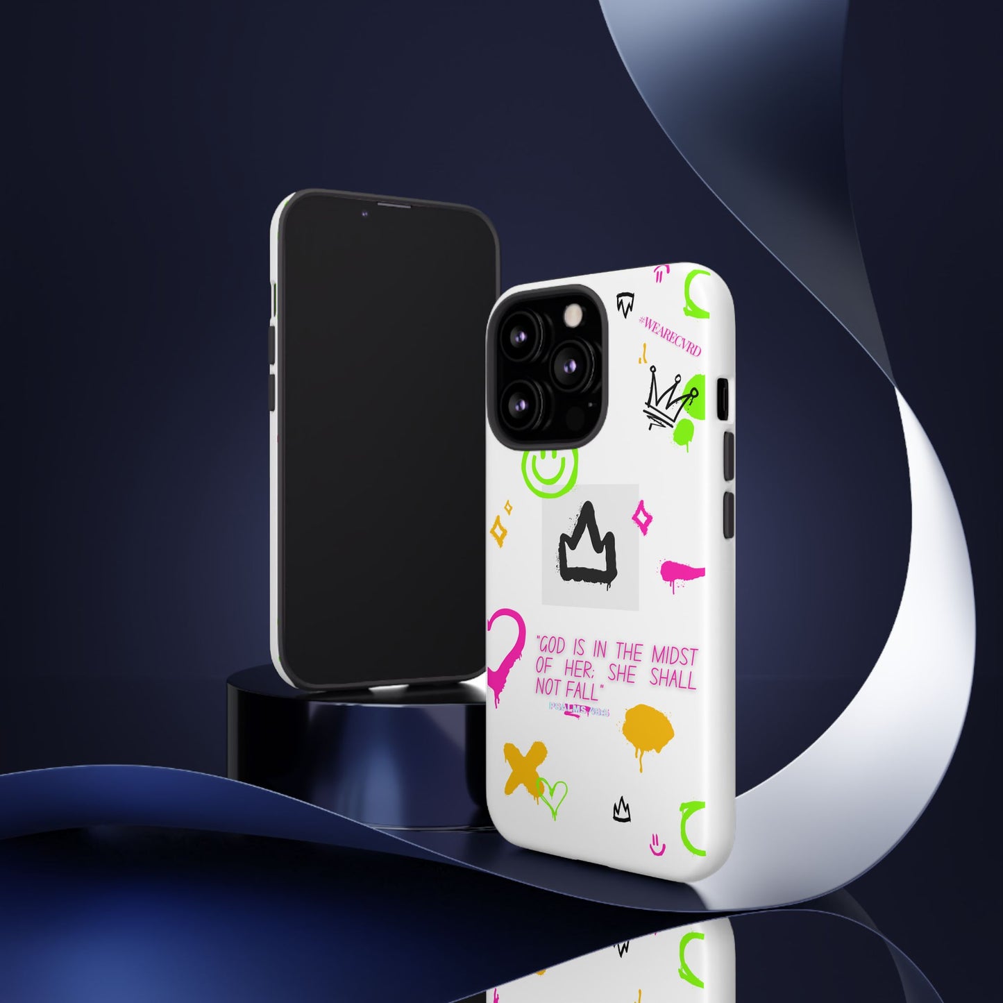 "Girl Power" - White Phone Case (Psalms 46:5)