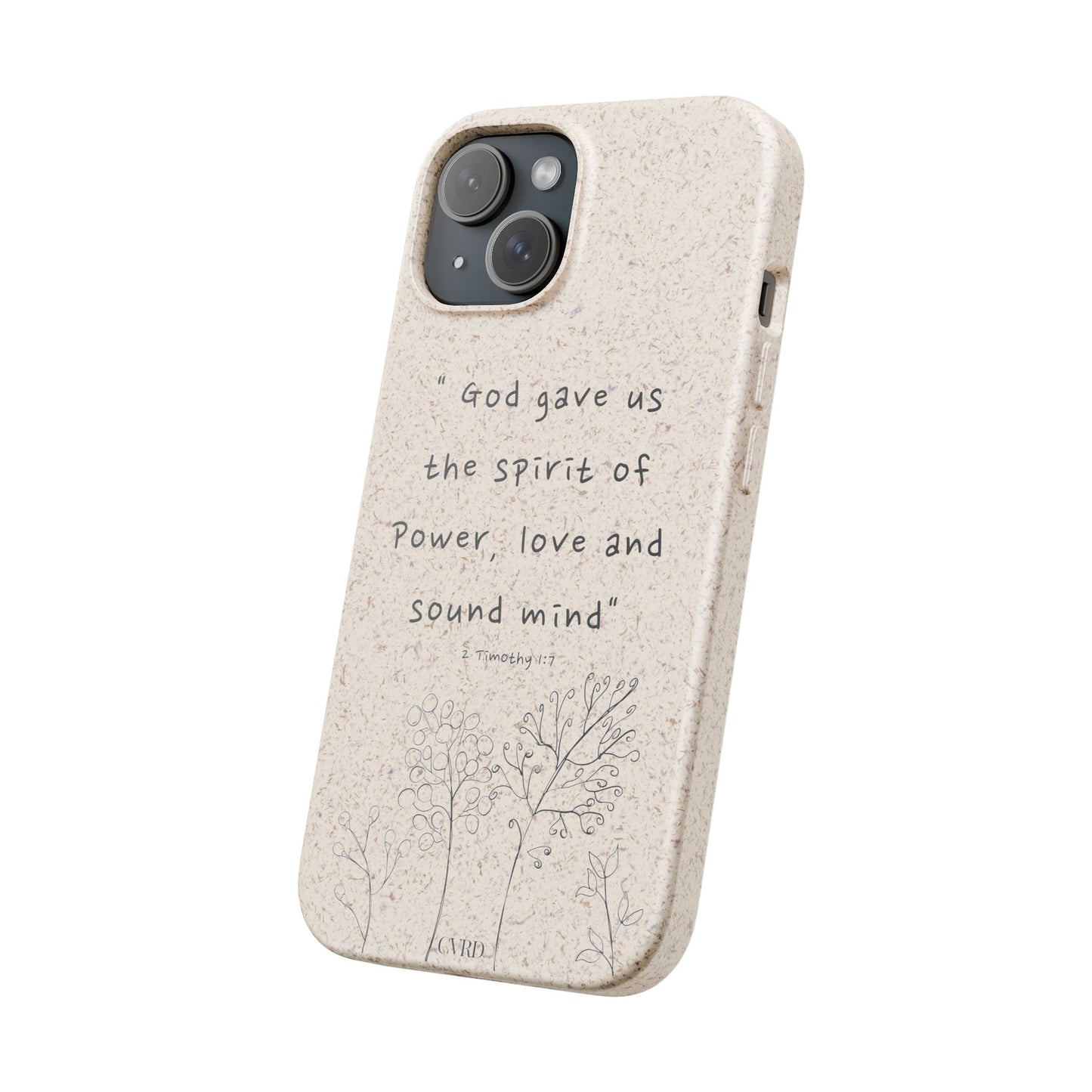 "Faith Over Fear" - Biodegradable Phone Case (2 Timothy 1:7)