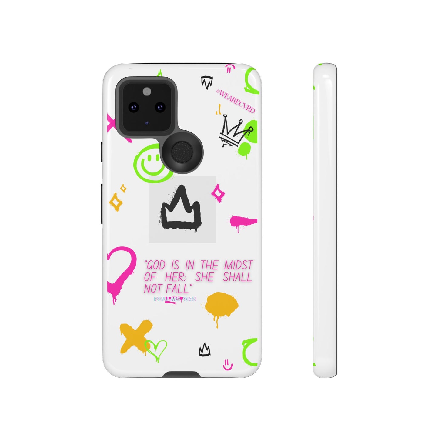 "Girl Power" - White Phone Case (Psalms 46:5)