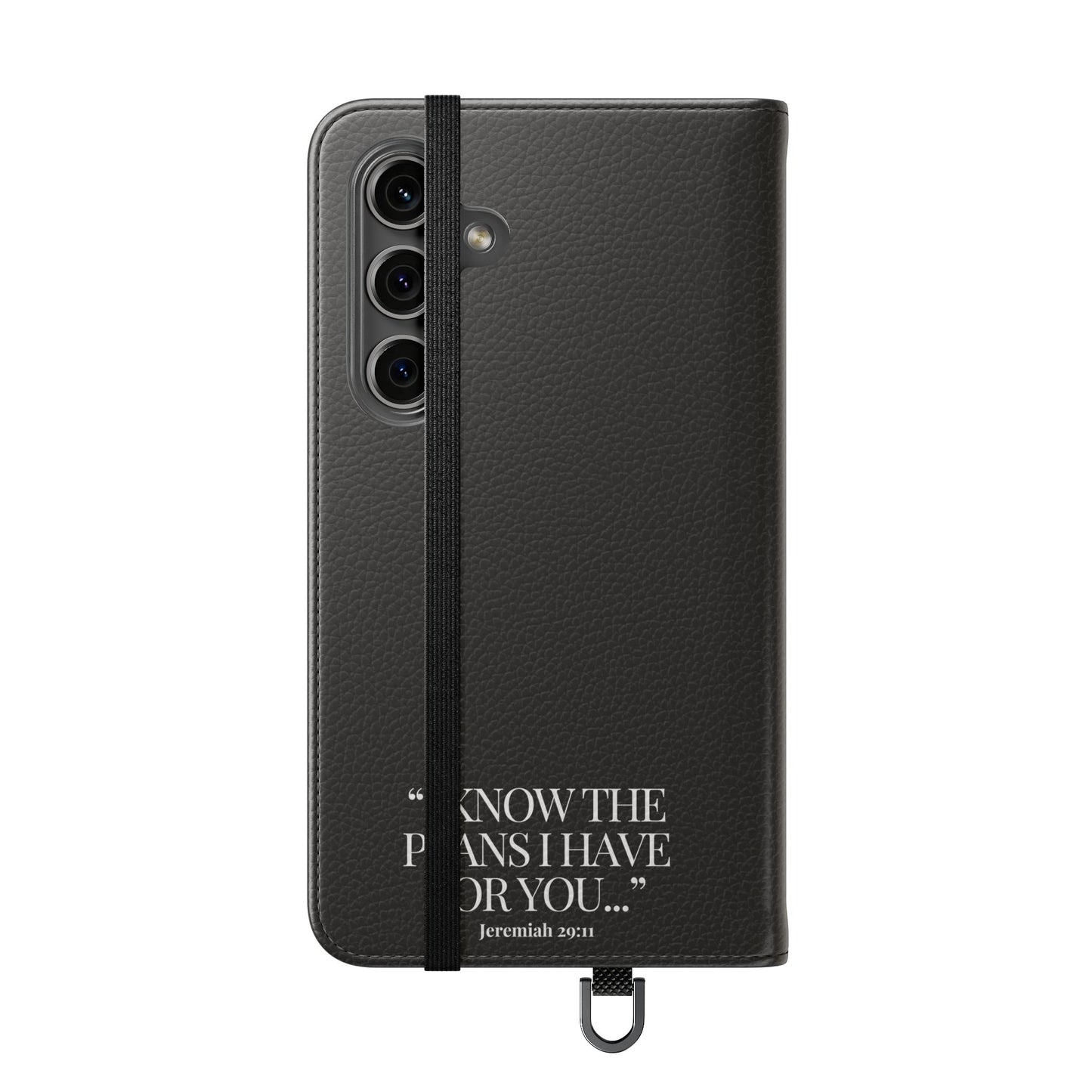 "God's Plan" - Black Phone Case (Jeremiah 29:11)