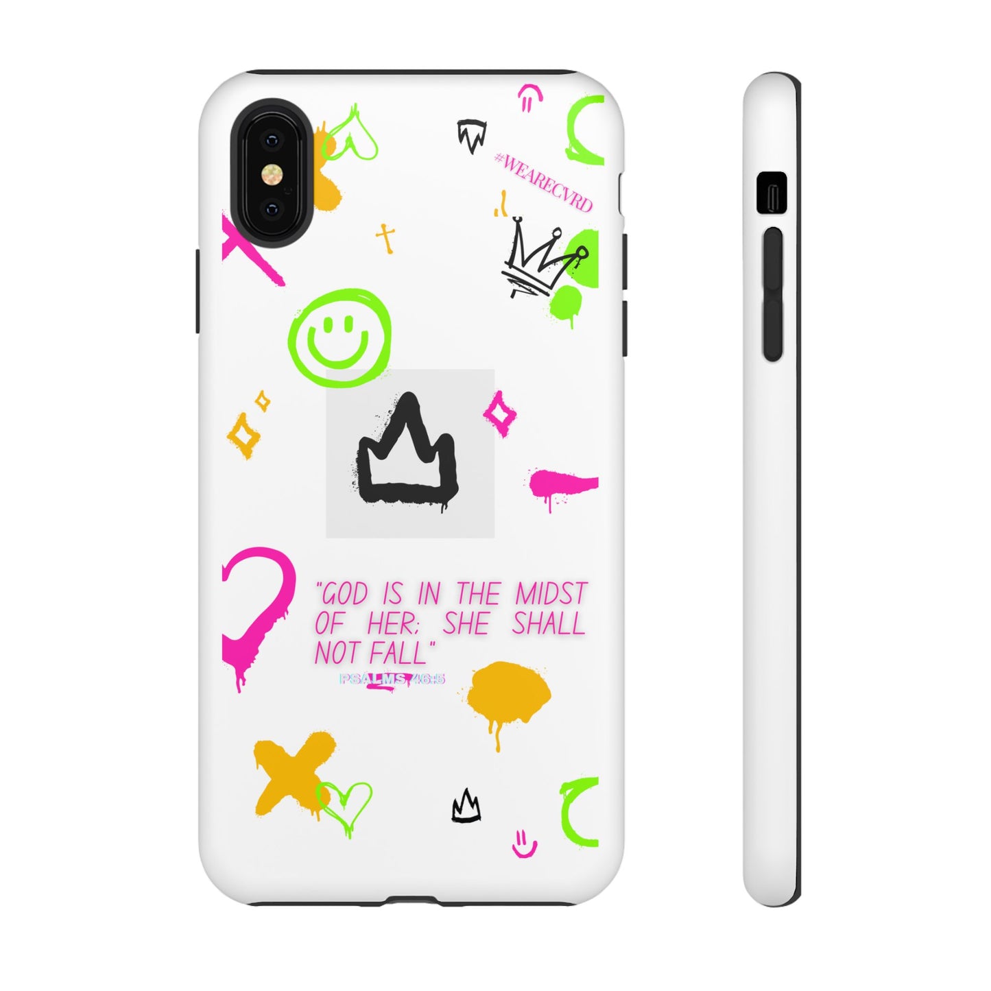 "Girl Power" - White Phone Case (Psalms 46:5)
