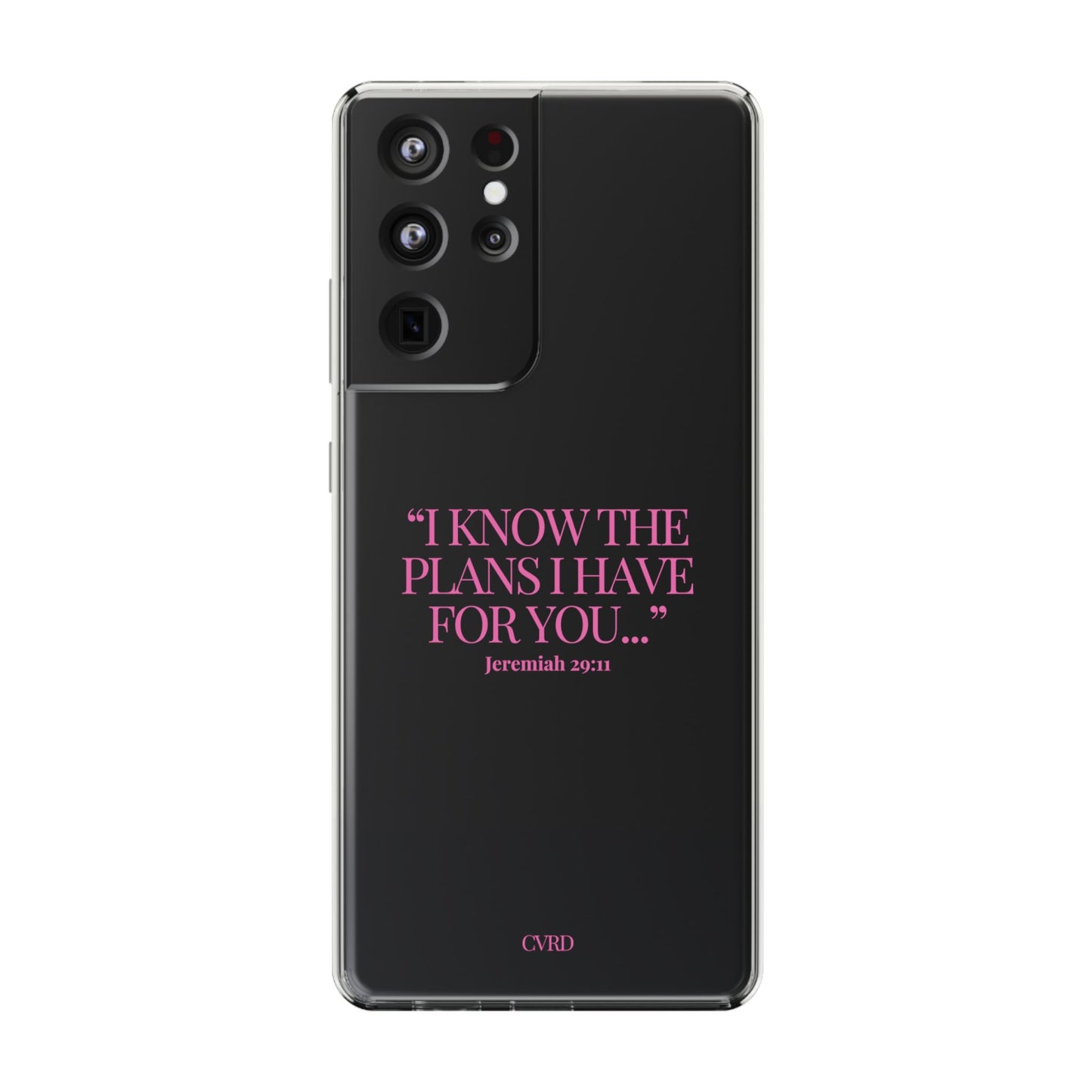 "Trust Gods Plan" – Transparent Phone Case (Jeremiah 29:11)