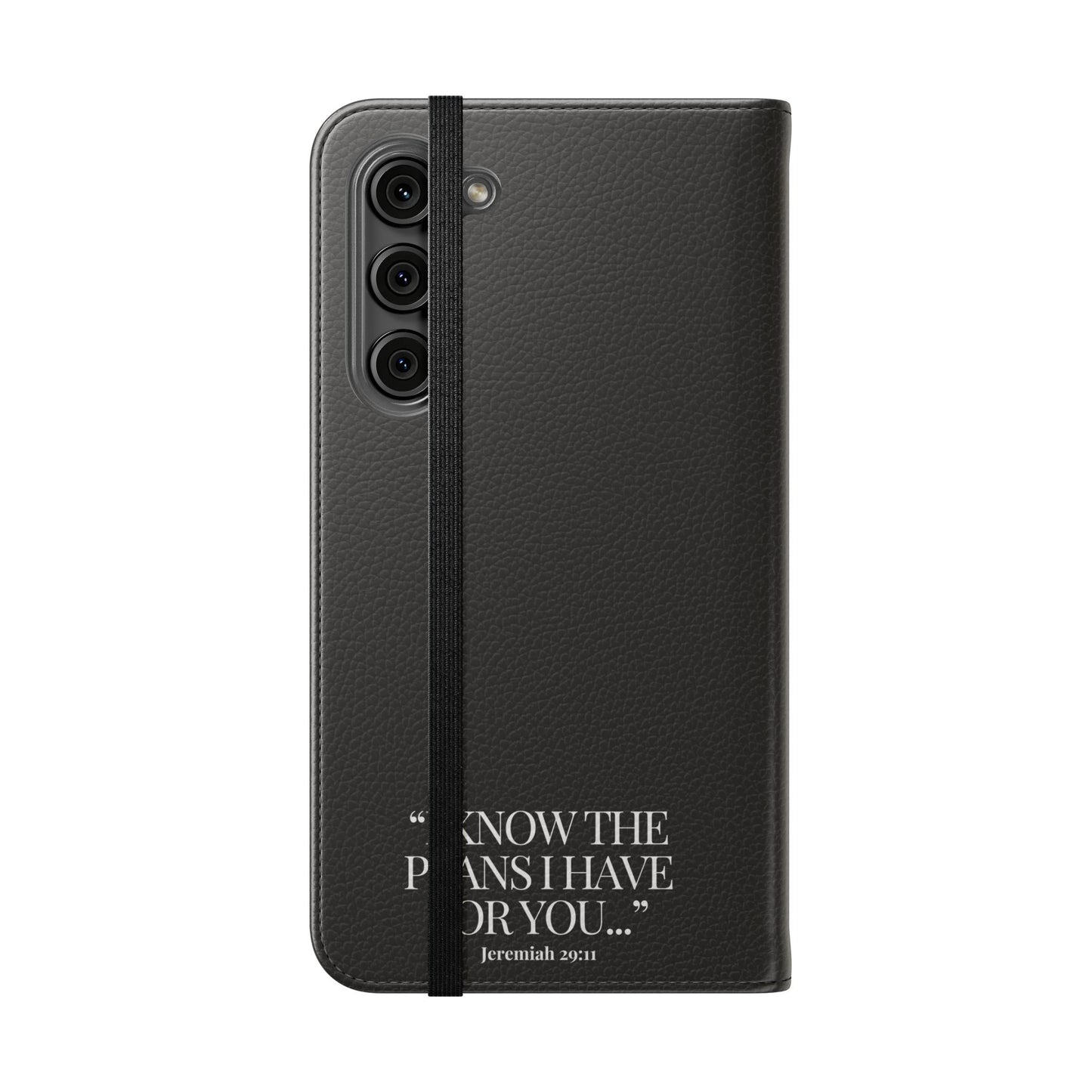 "God's Plan" - Black Phone Case (Jeremiah 29:11)