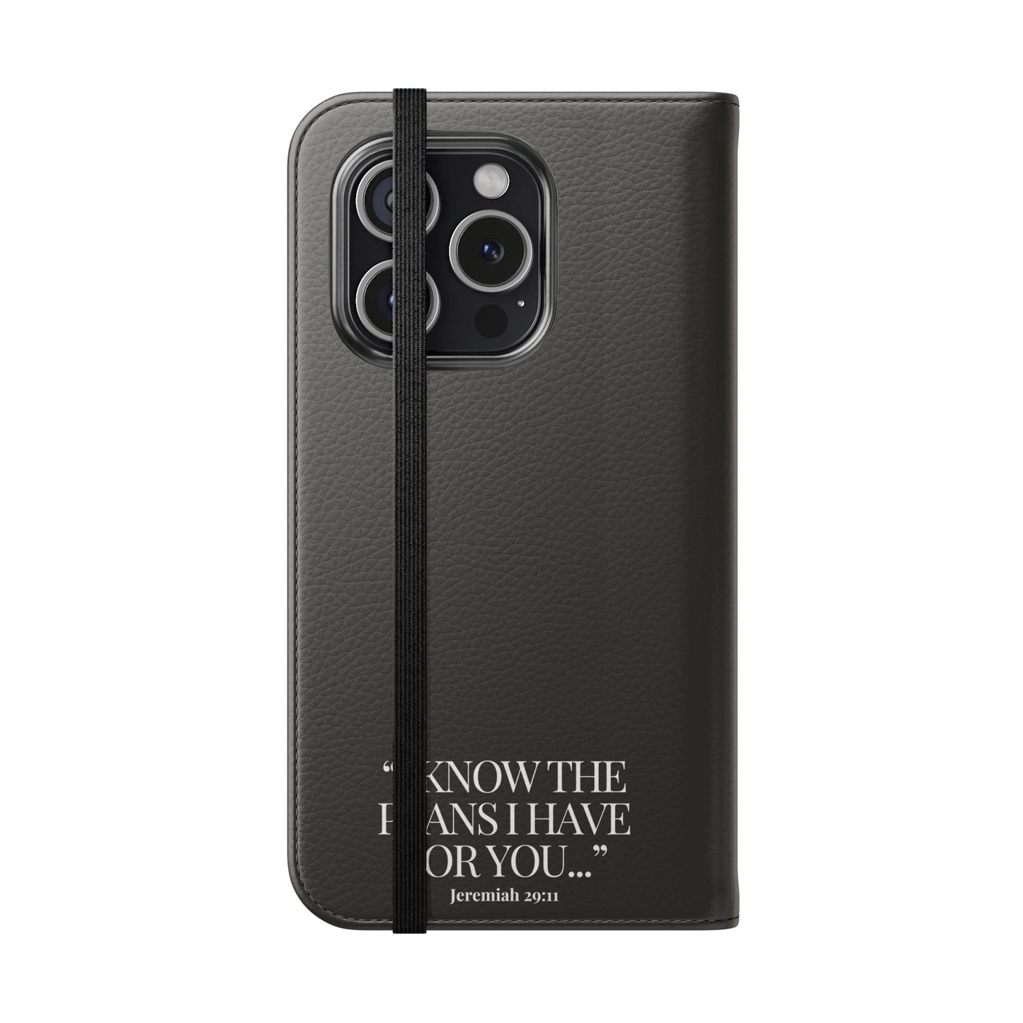 "God's Plan" - Black Phone Case (Jeremiah 29:11)