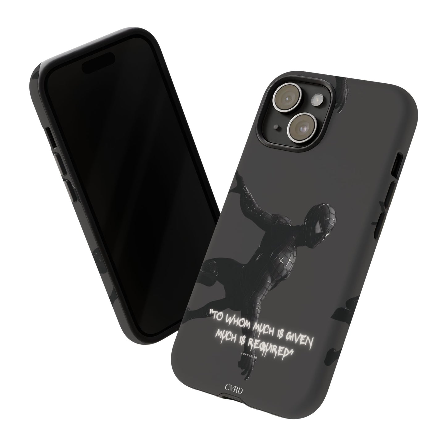 "Responsibility" - Black Phone Case (Luke 12:48)
