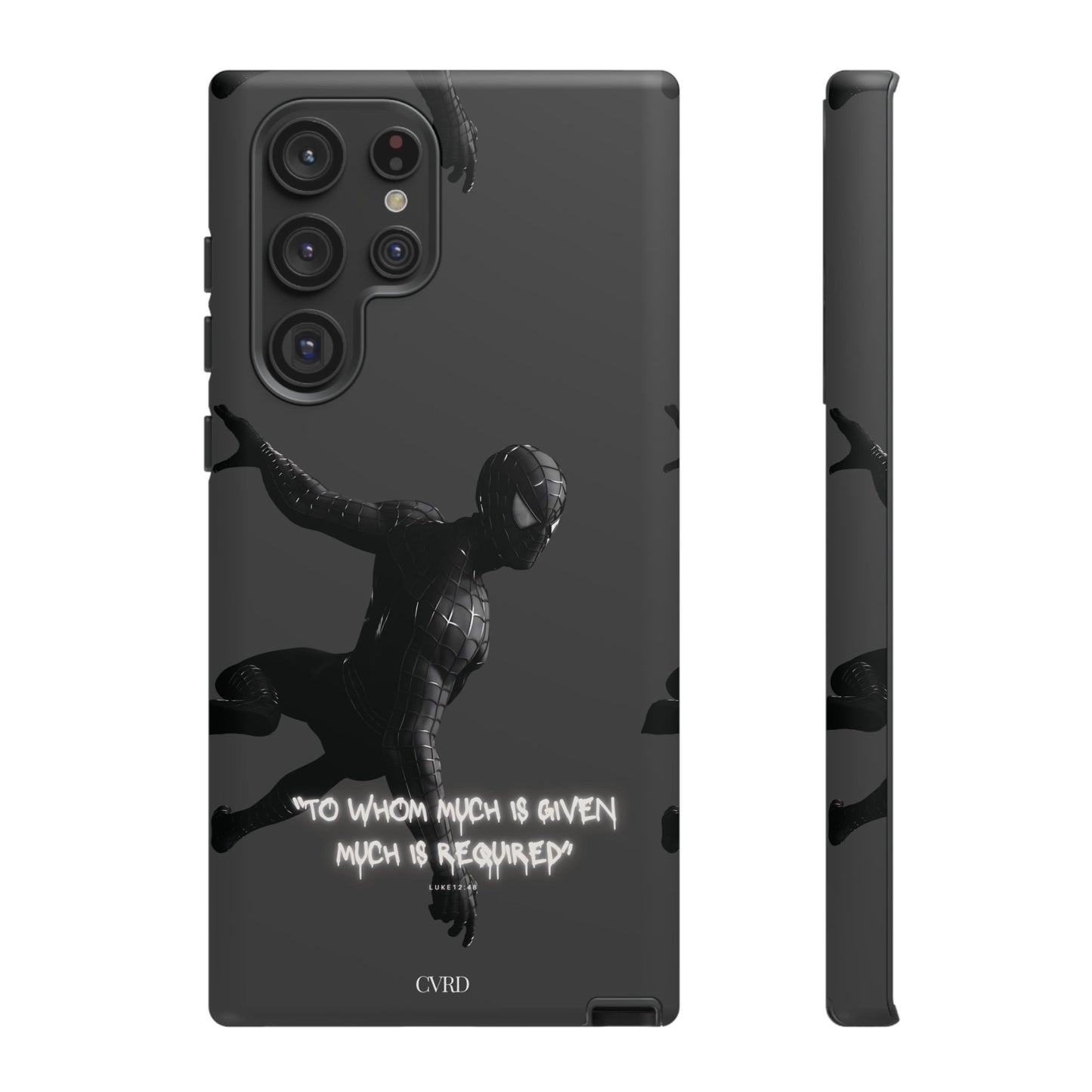 "Responsibility" - Black Phone Case (Luke 12:48)
