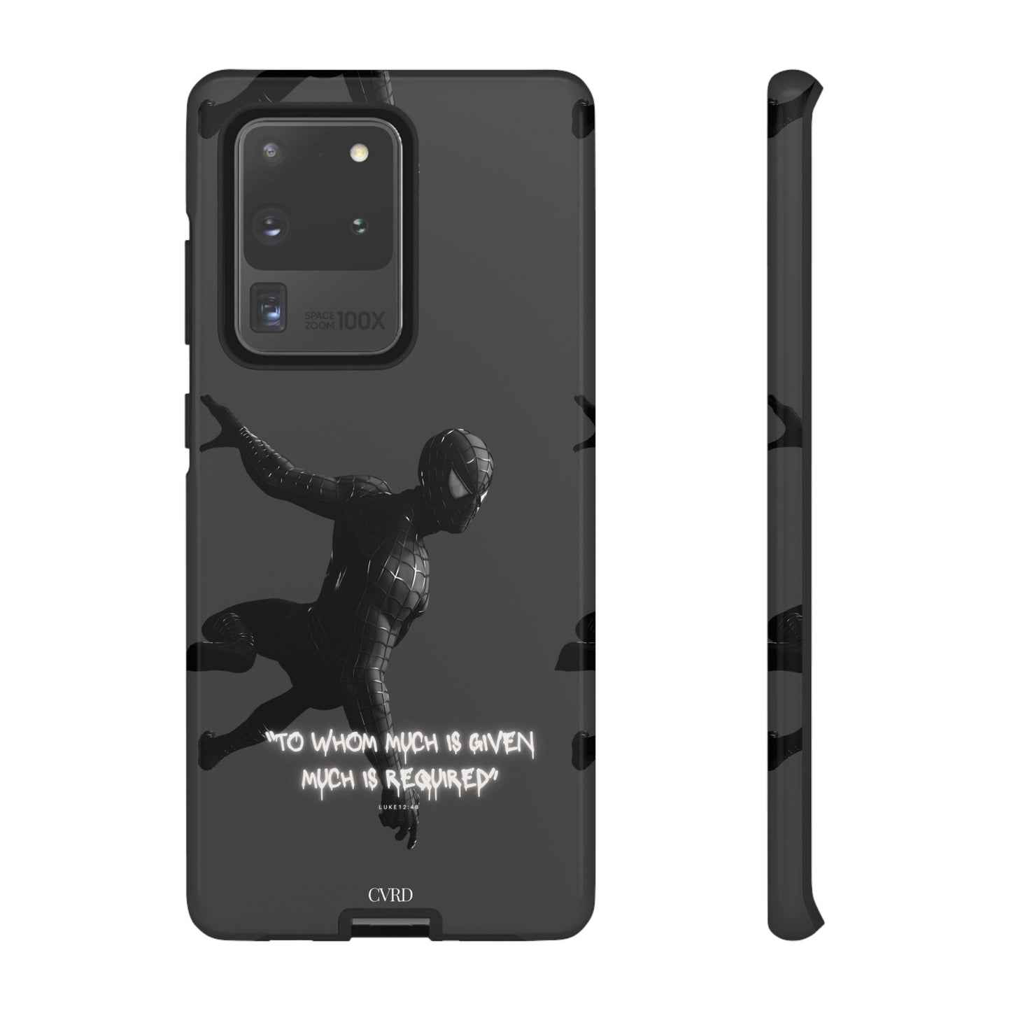 "Responsibility" - Black Phone Case (Luke 12:48)