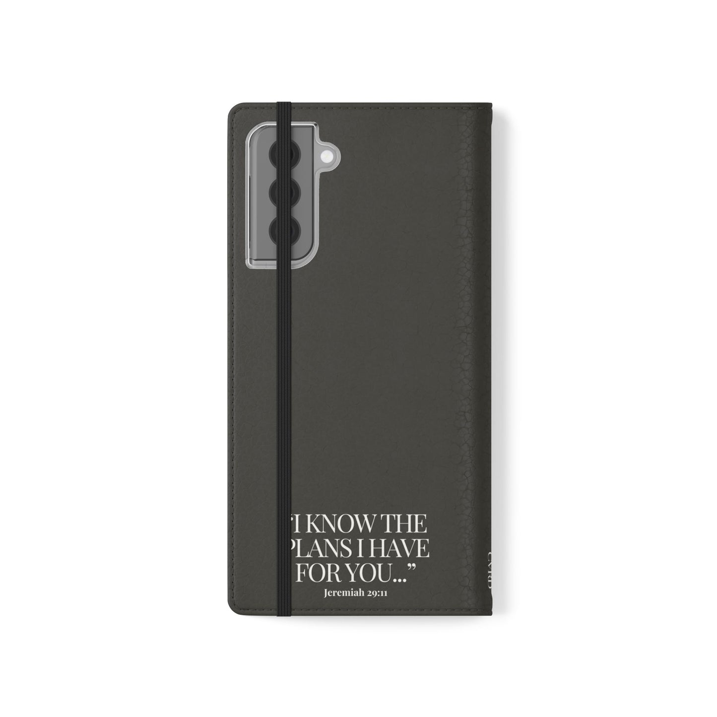 "God's Plan" - Black Phone Case (Jeremiah 29:11)