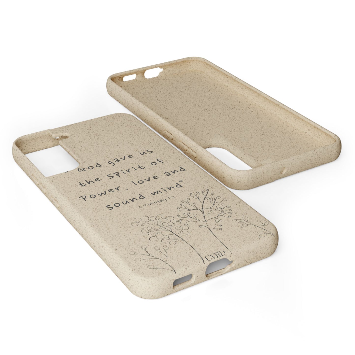 "Faith Over Fear" - Biodegradable Phone Case (2 Timothy 1:7)