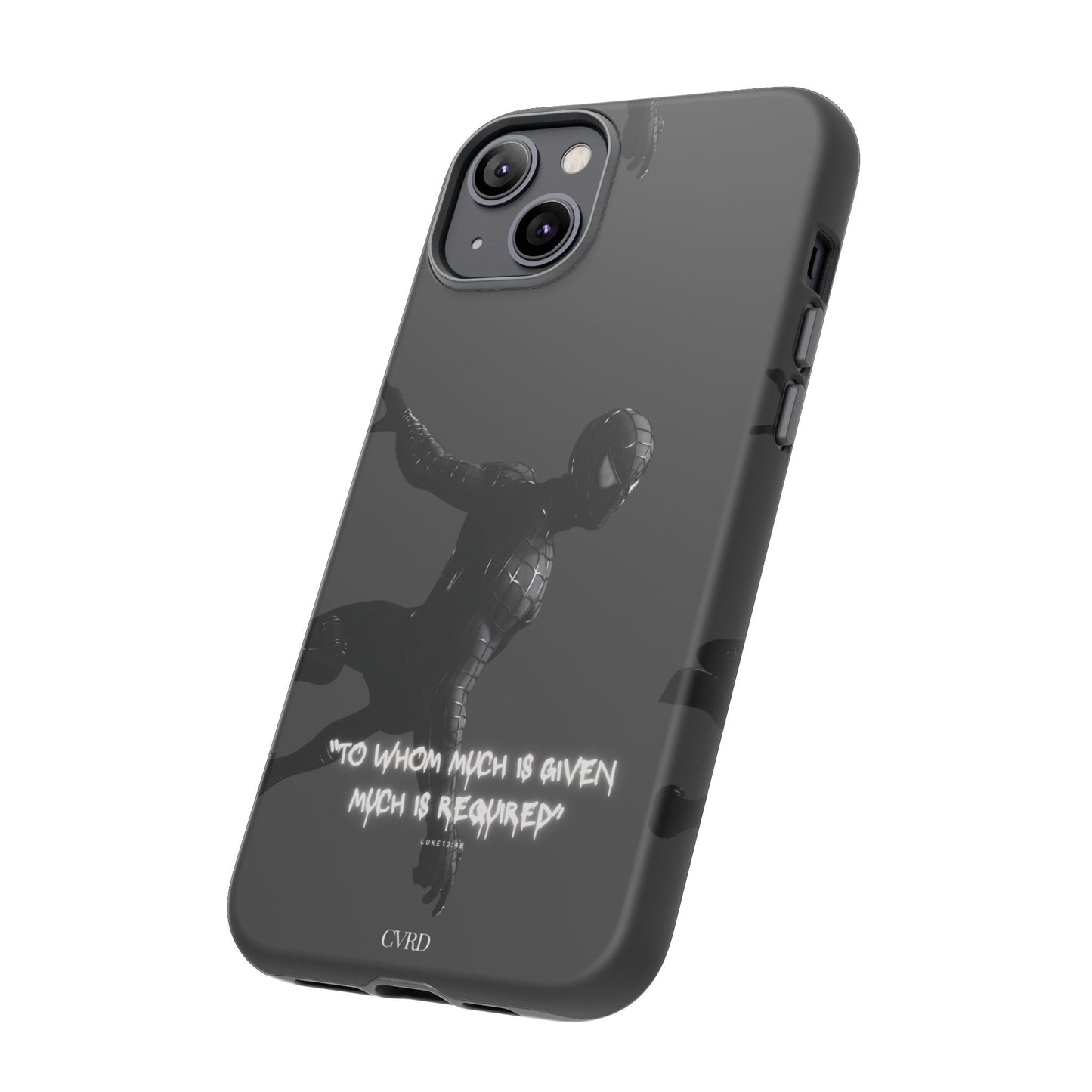 "Responsibility" - Black Phone Case (Luke 12:48)