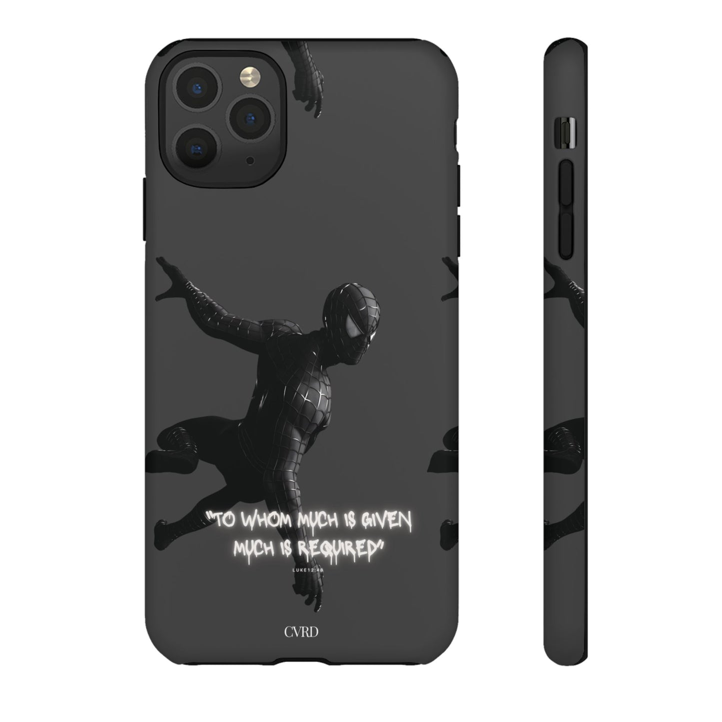 "Responsibility" - Black Phone Case (Luke 12:48)