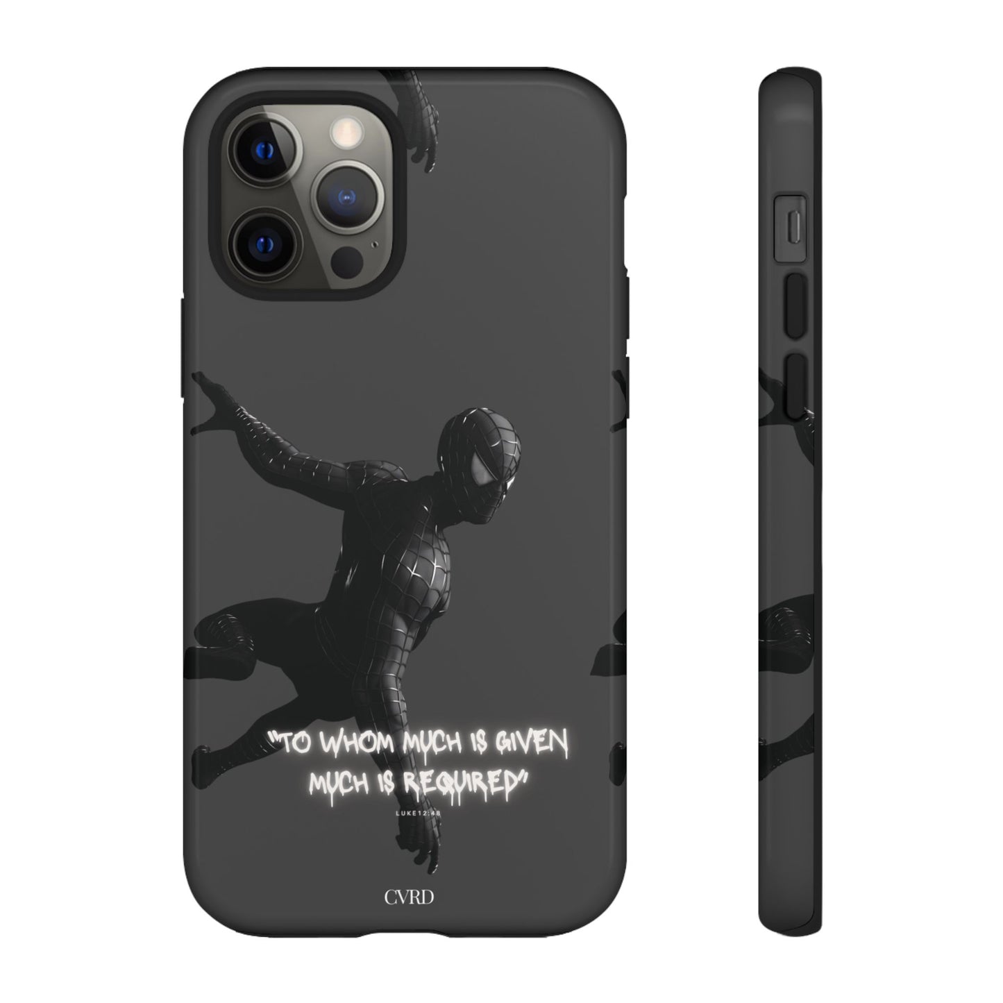 "Responsibility" - Black Phone Case (Luke 12:48)