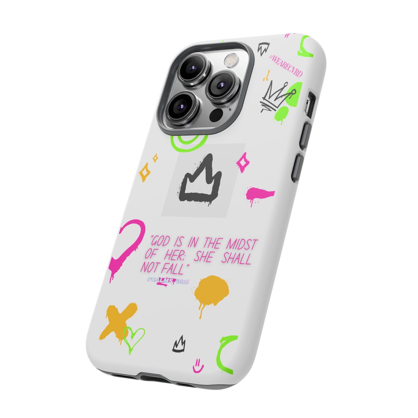 "Girl Power" - White Phone Case (Psalms 46:5)