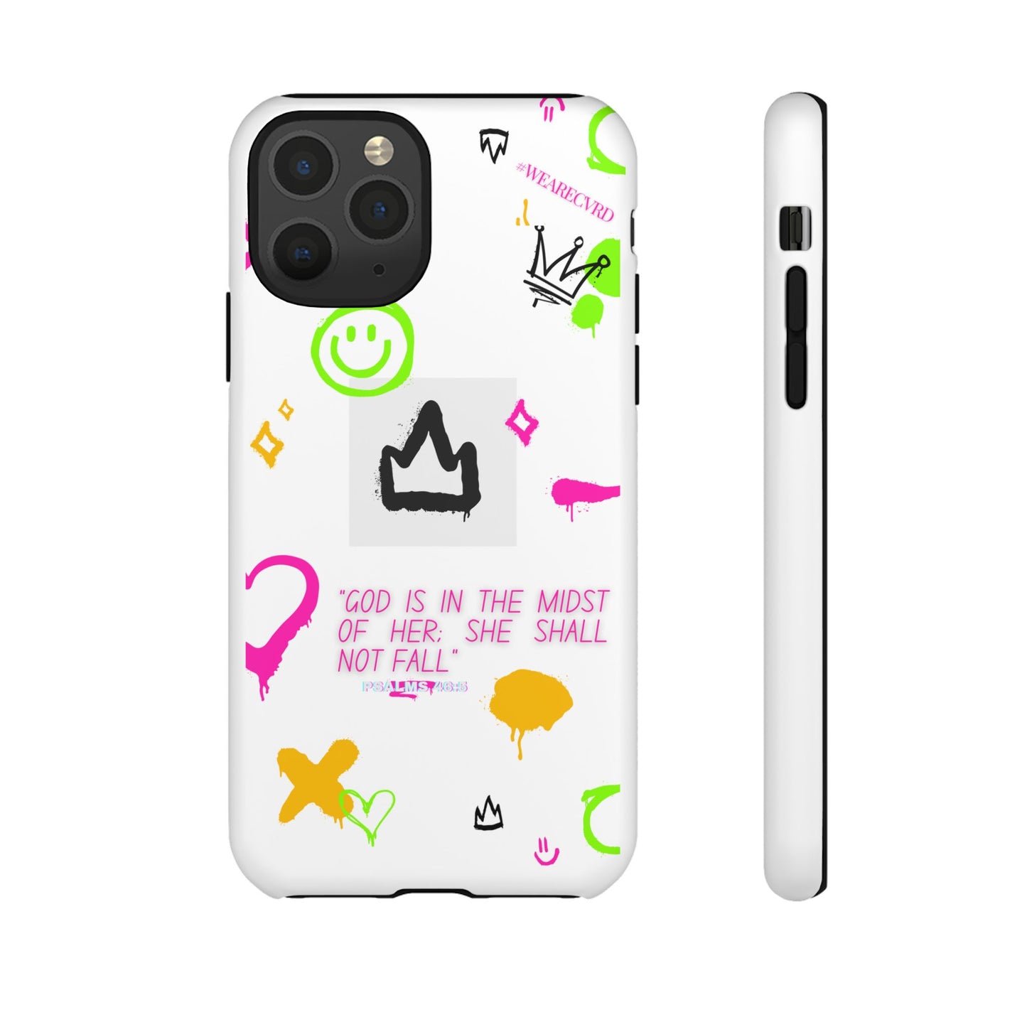 "Girl Power" - White Phone Case (Psalms 46:5)