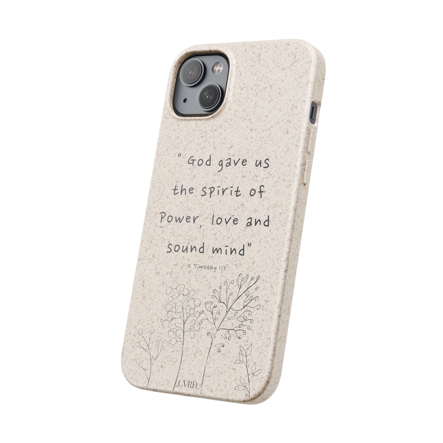 "Faith Over Fear" - Biodegradable Phone Case (2 Timothy 1:7)