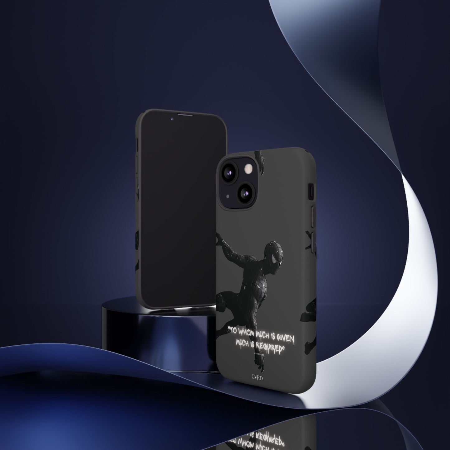 "Responsibility" - Black Phone Case (Luke 12:48)