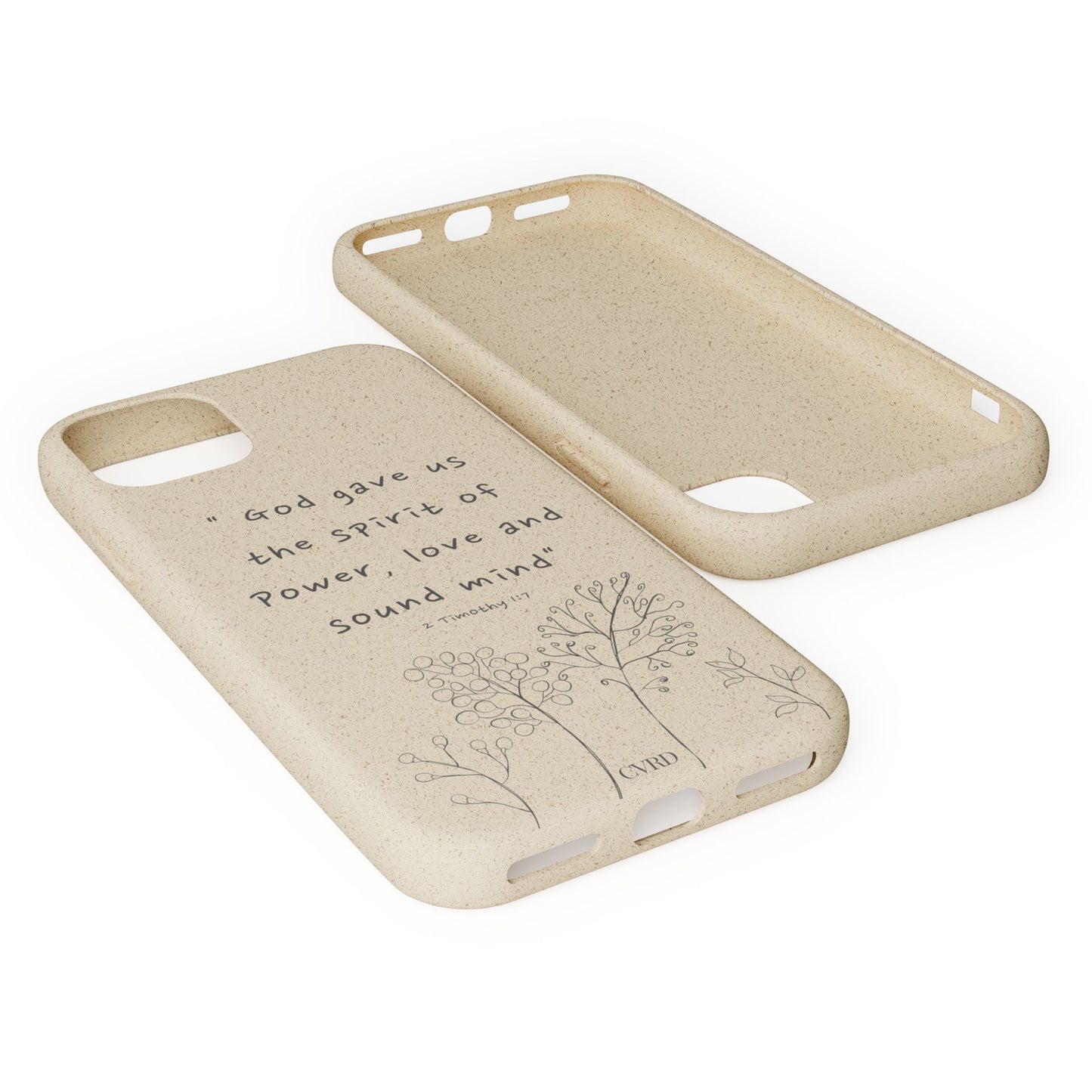 "Faith Over Fear" - Biodegradable Phone Case (2 Timothy 1:7)