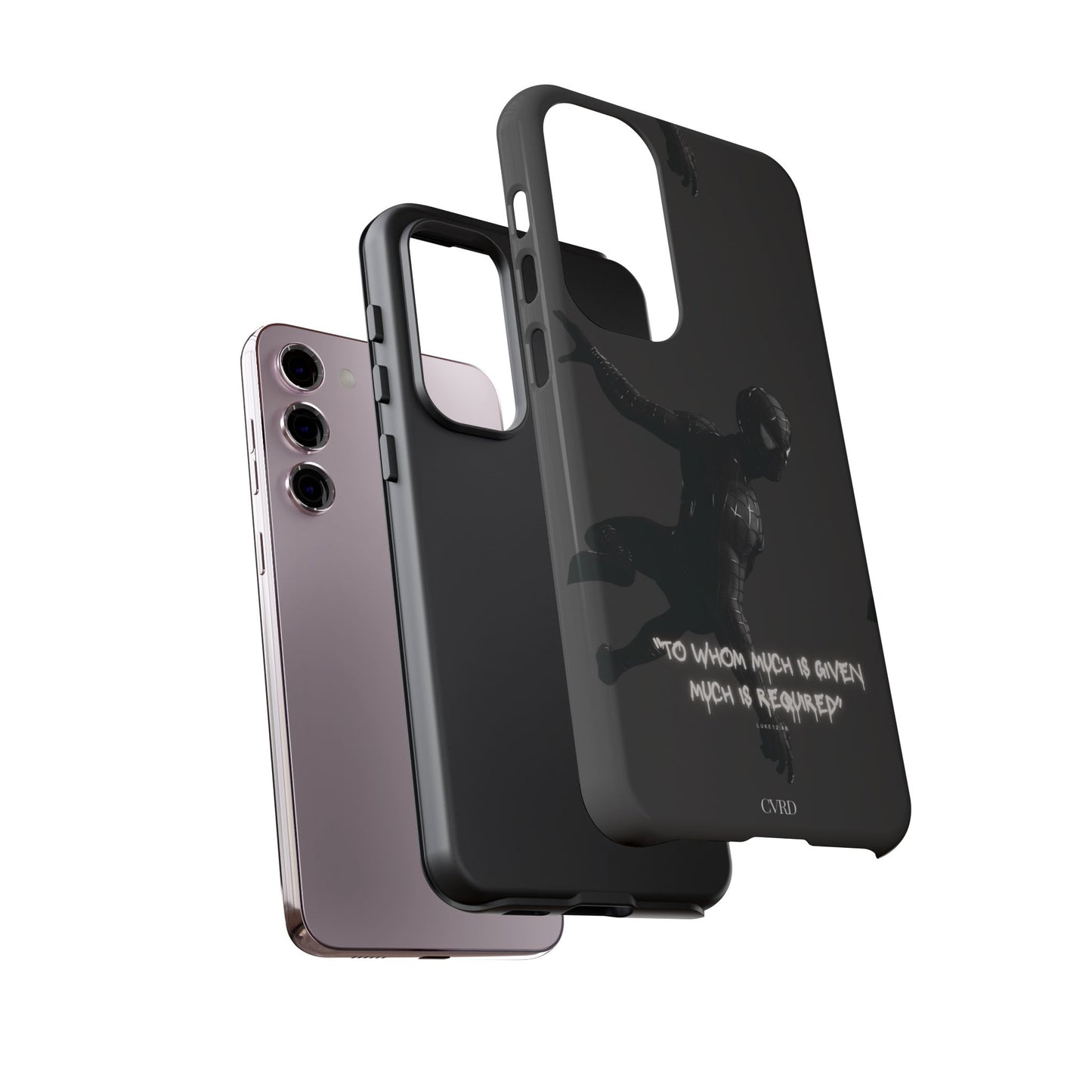 "Responsibility" - Black Phone Case (Luke 12:48)