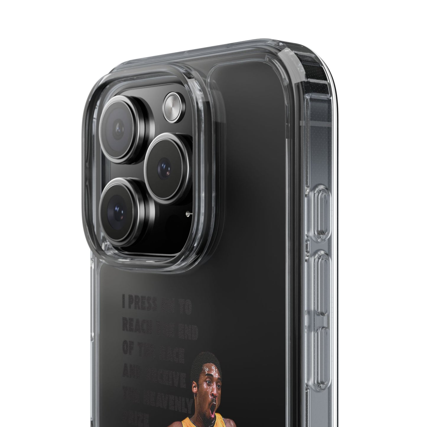 "Angel" – Transparent Phone Case (Philippians 3:14)