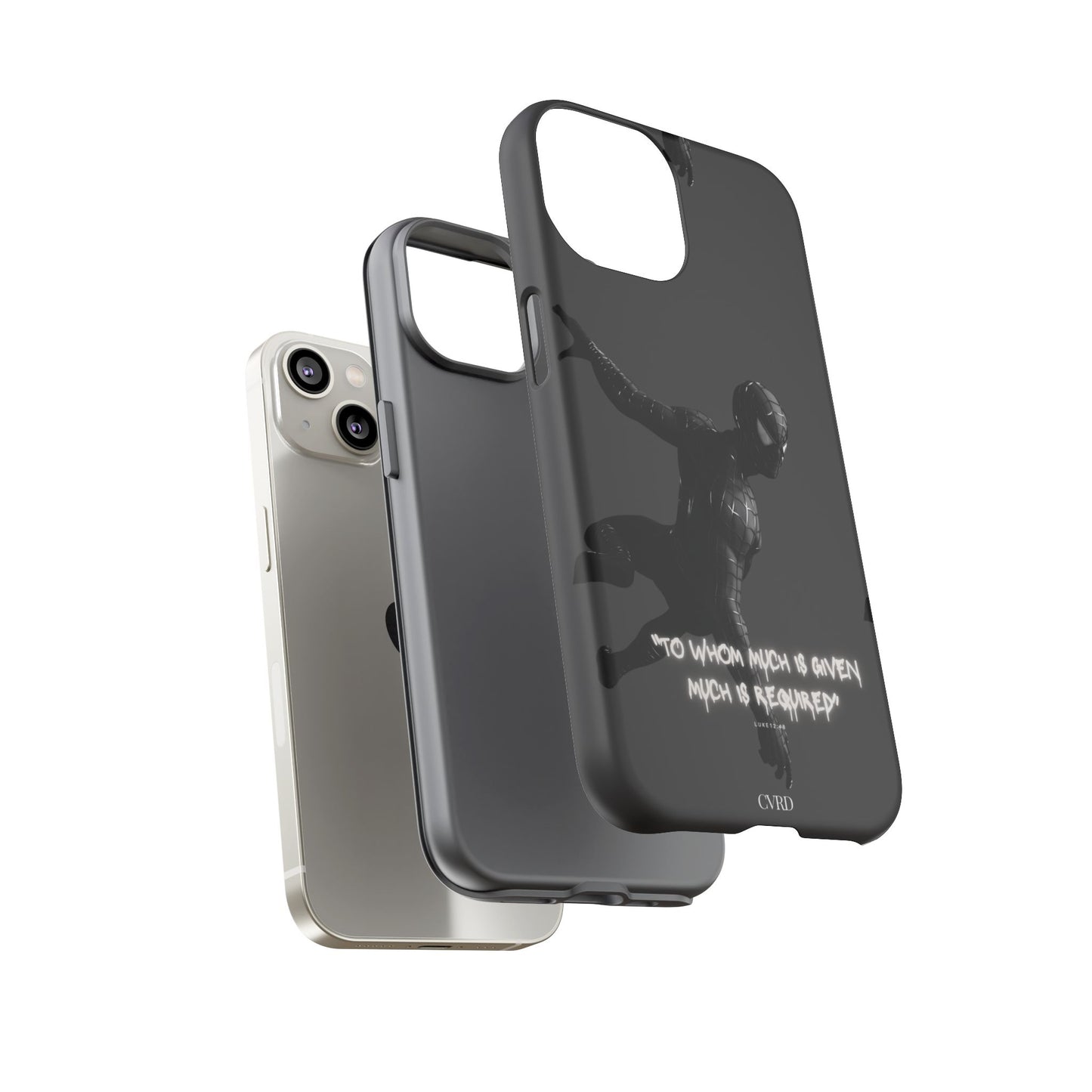 "Responsibility" - Black Phone Case (Luke 12:48)