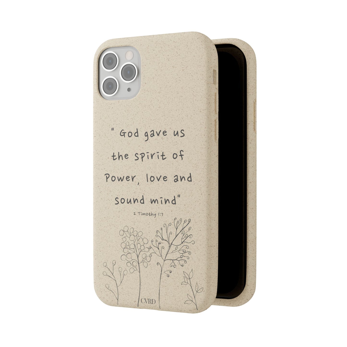 "Faith Over Fear" - Biodegradable Phone Case (2 Timothy 1:7)