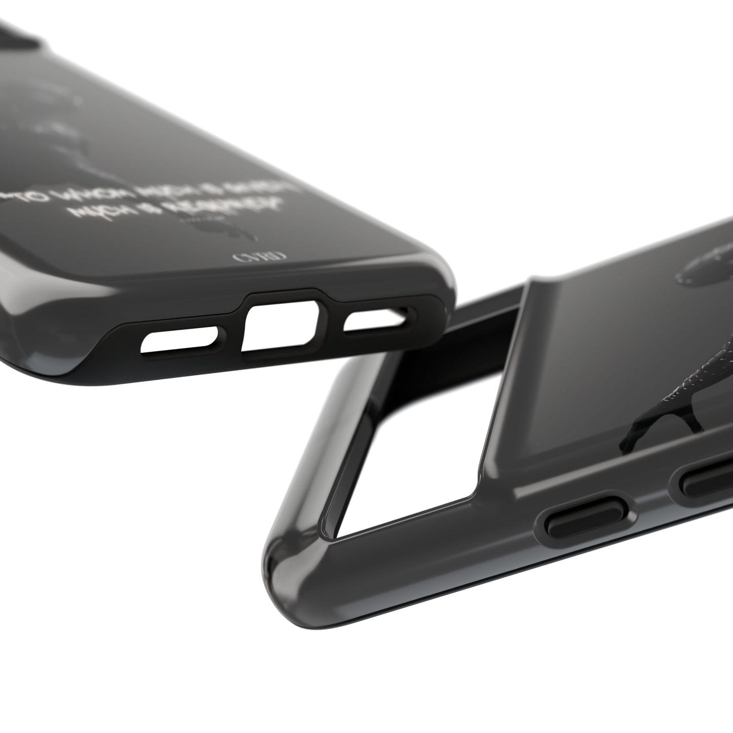 "Responsibility" - Black Phone Case (Luke 12:48)