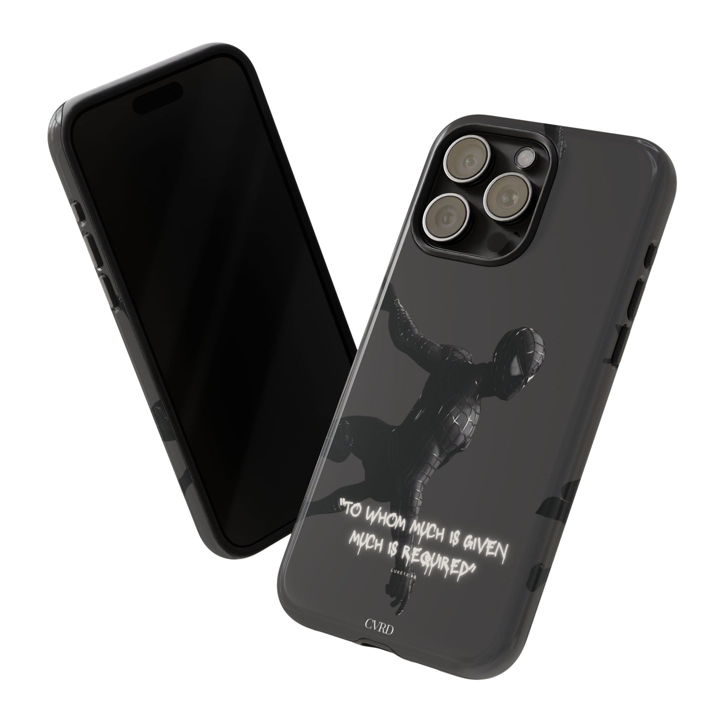 "Responsibility" - Black Phone Case (Luke 12:48)