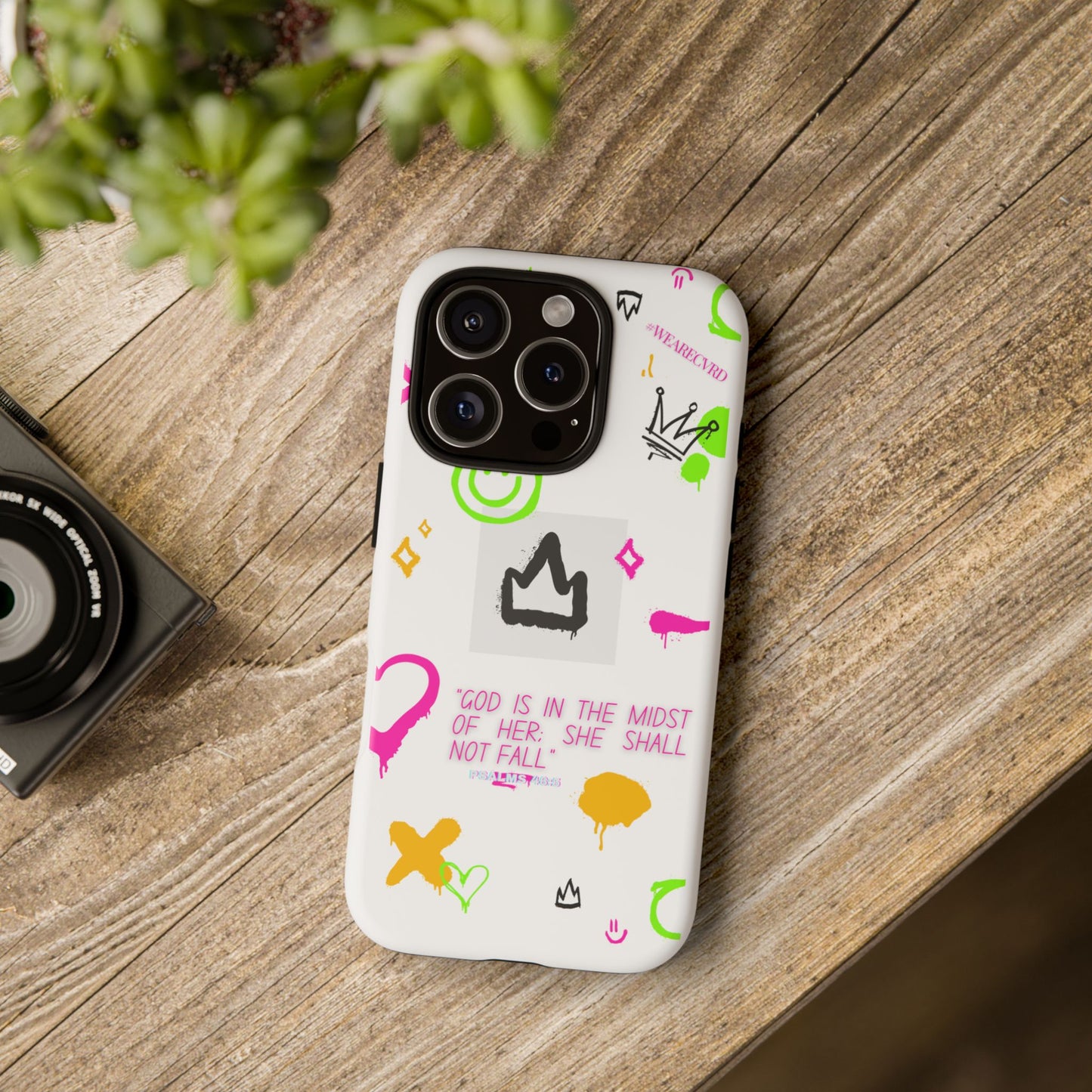"Girl Power" - White Phone Case (Psalms 46:5)