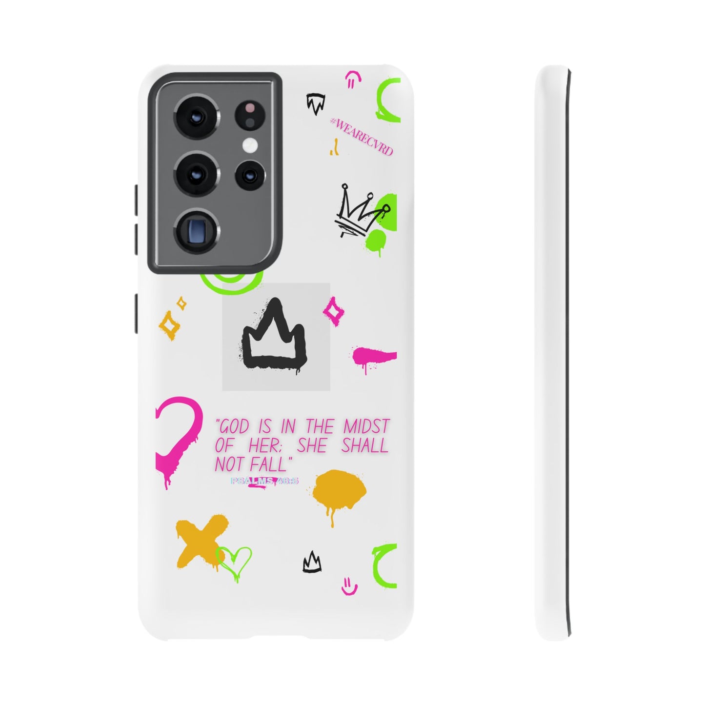 "Girl Power" - White Phone Case (Psalms 46:5)